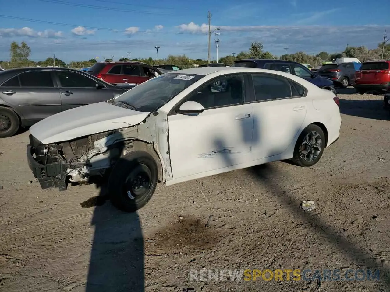 1 Photograph of a damaged car 3KPF24AD3ME276859 KIA FORTE 2021