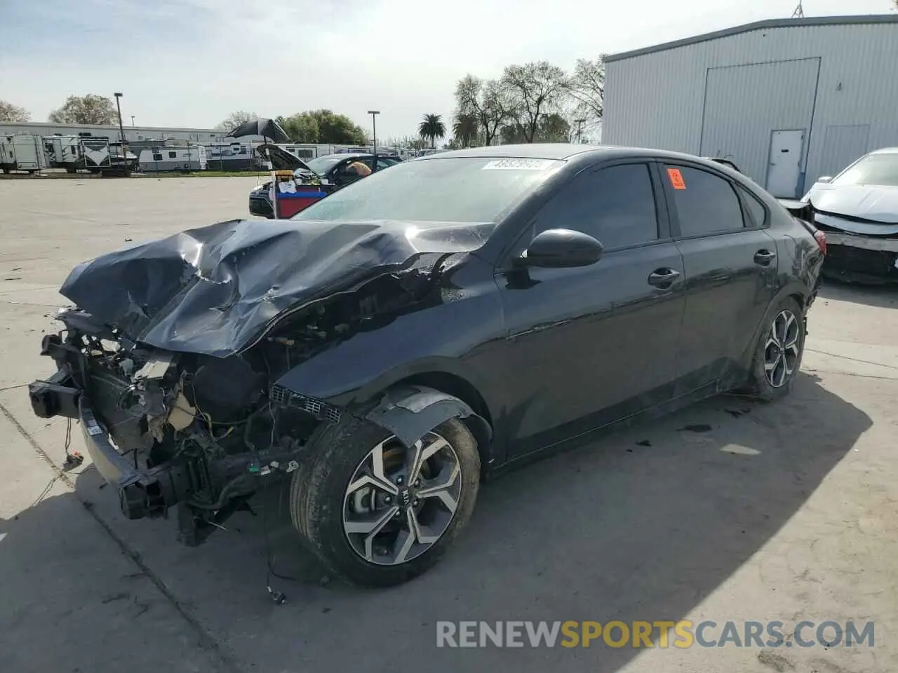 1 Photograph of a damaged car 3KPF24AD3ME284122 KIA FORTE 2021