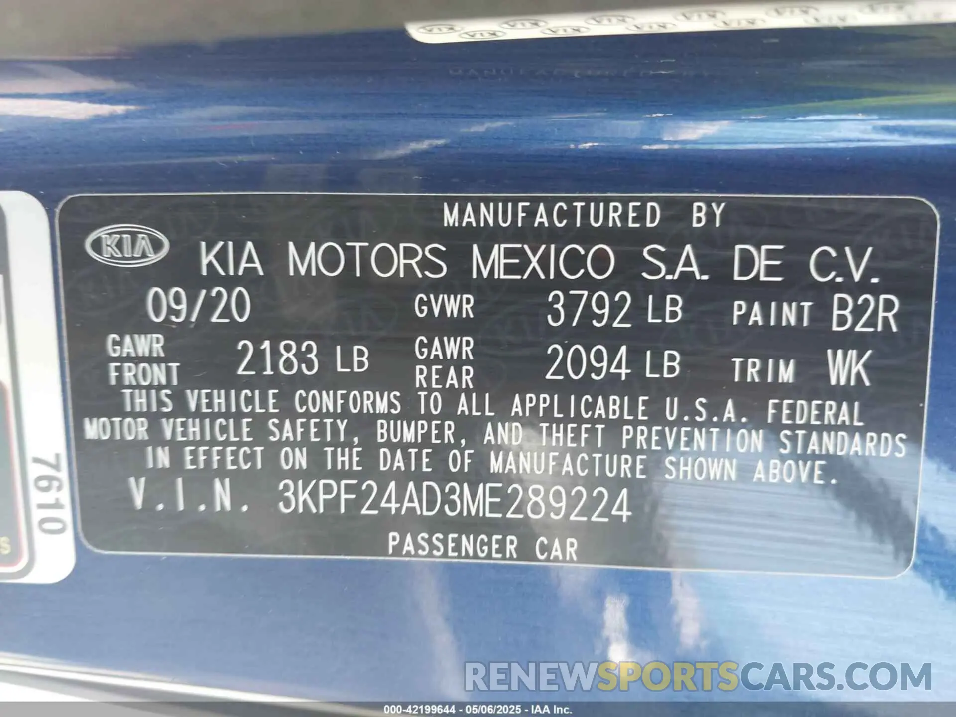 9 Photograph of a damaged car 3KPF24AD3ME289224 KIA FORTE 2021