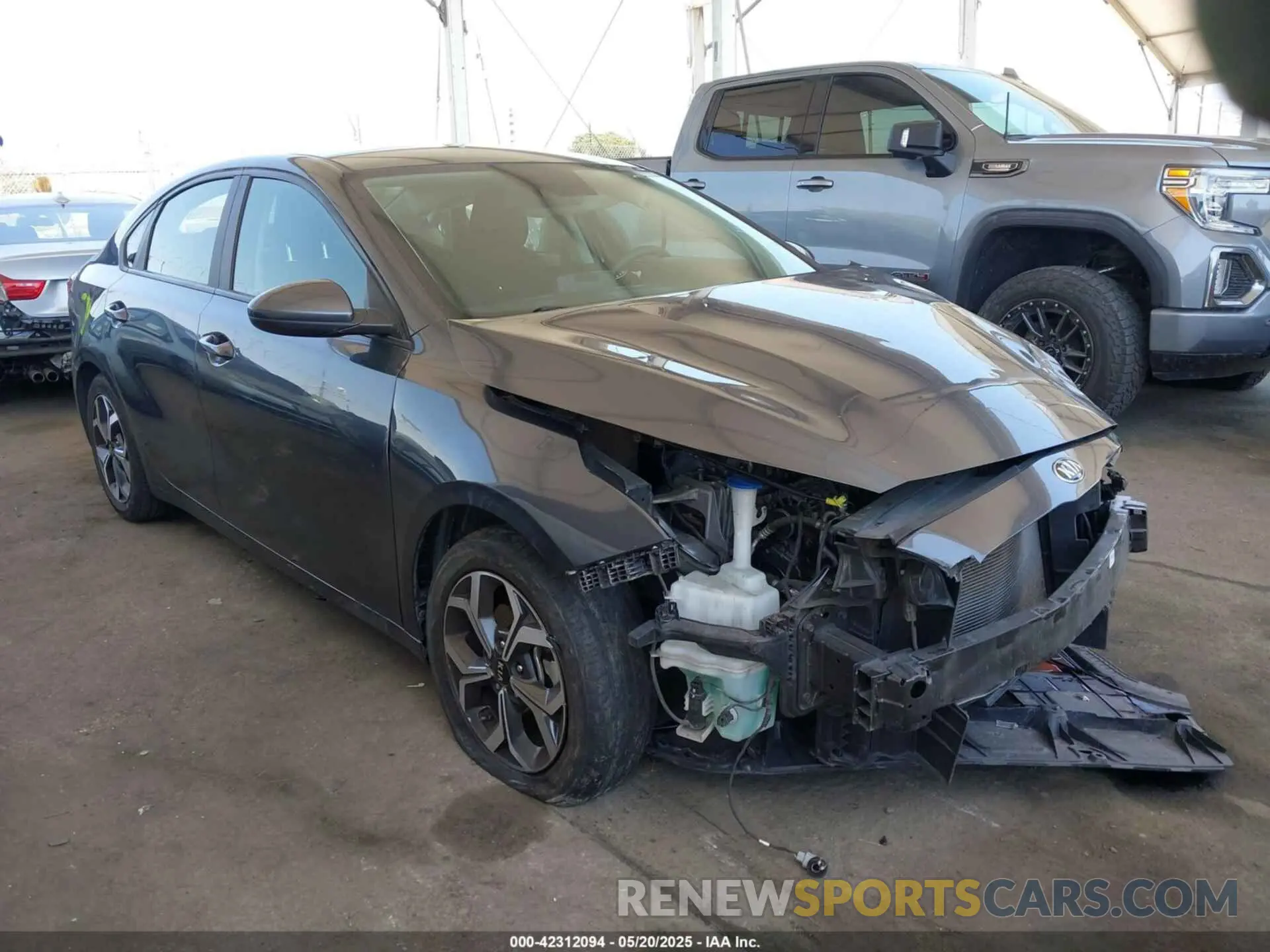 1 Photograph of a damaged car 3KPF24AD3ME316518 KIA FORTE 2021