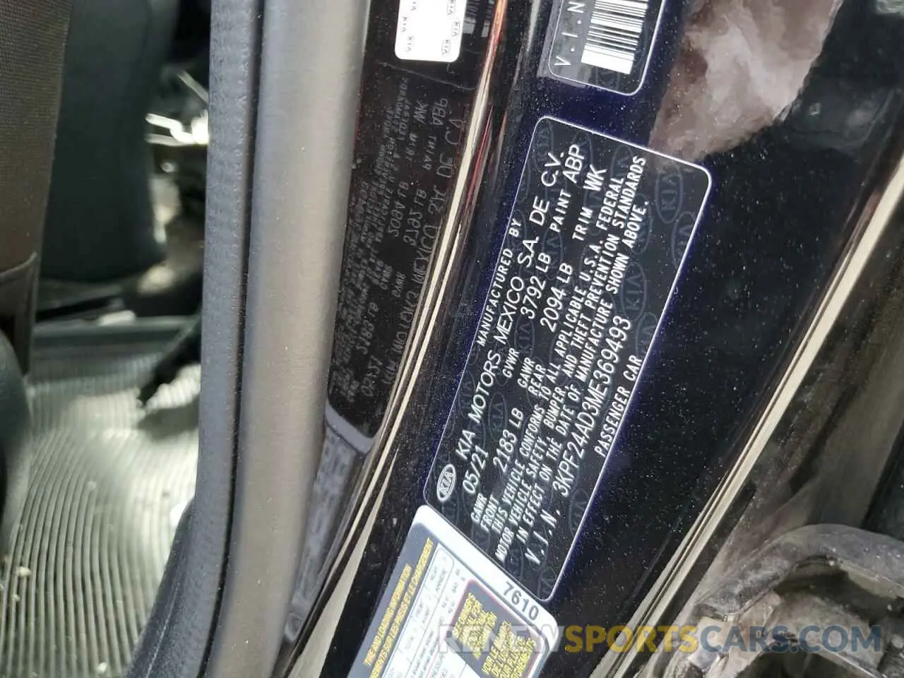 13 Photograph of a damaged car 3KPF24AD3ME369493 KIA FORTE 2021