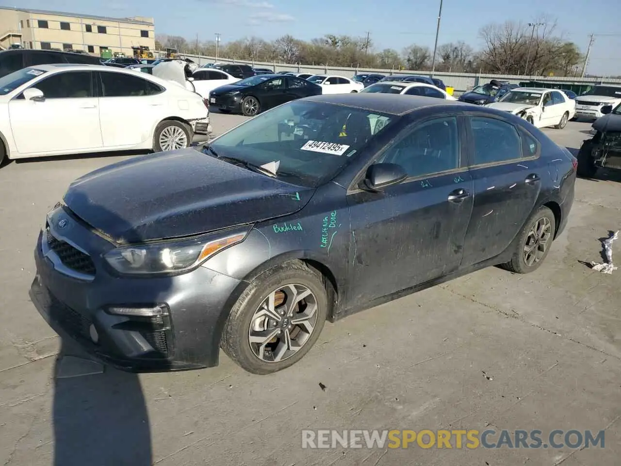 1 Photograph of a damaged car 3KPF24AD4ME307259 KIA FORTE 2021