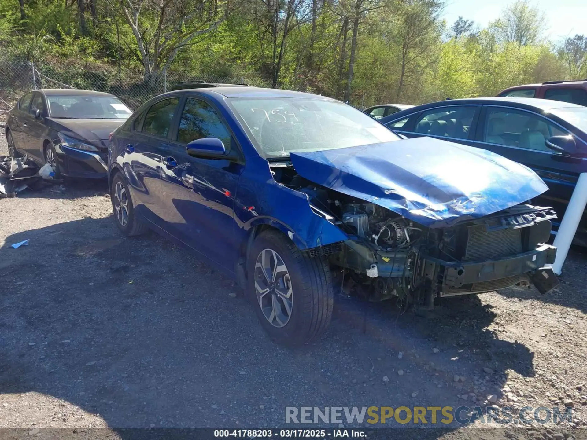 1 Photograph of a damaged car 3KPF24AD4ME320271 KIA FORTE 2021