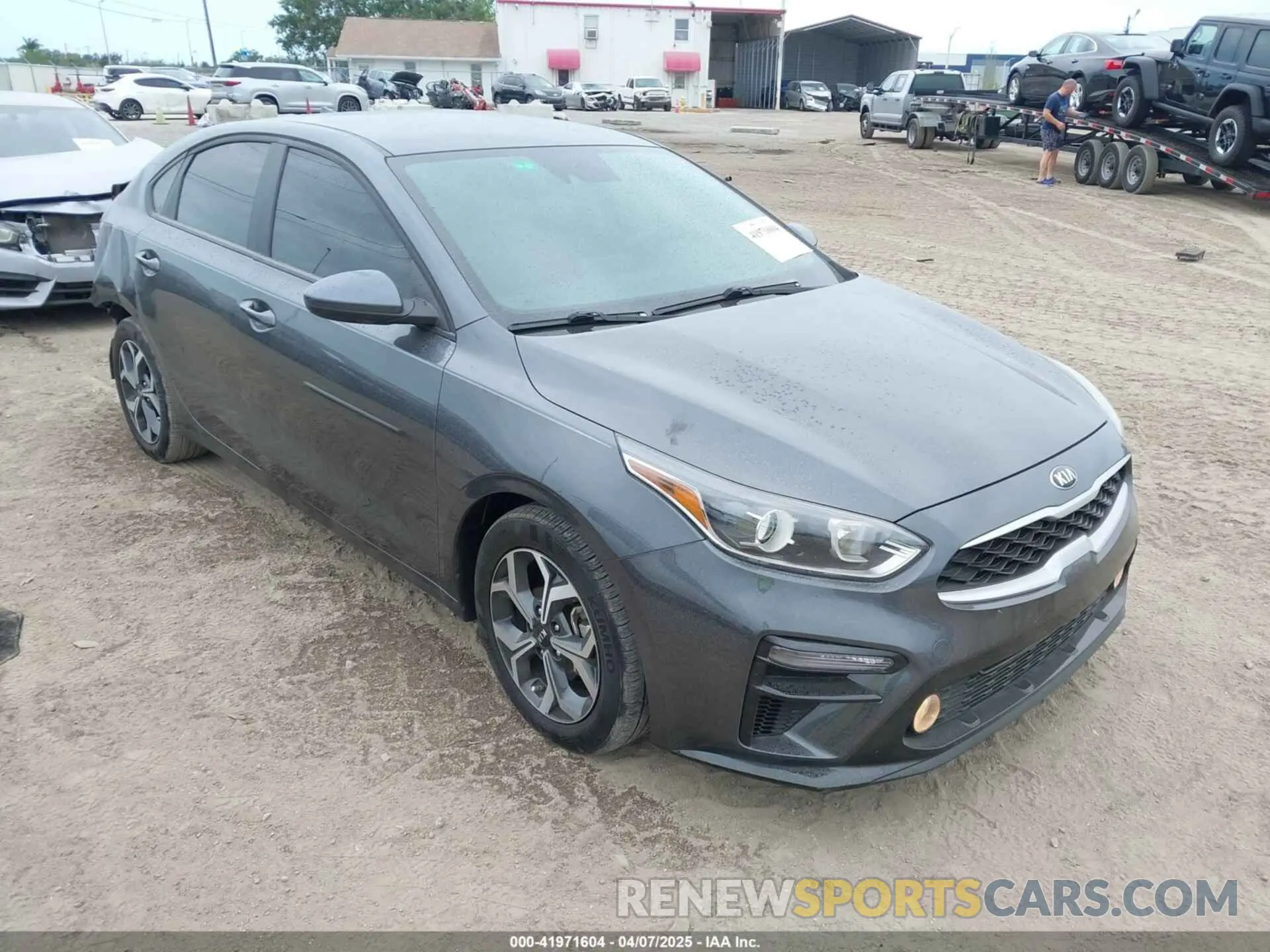 1 Photograph of a damaged car 3KPF24AD4ME342447 KIA FORTE 2021