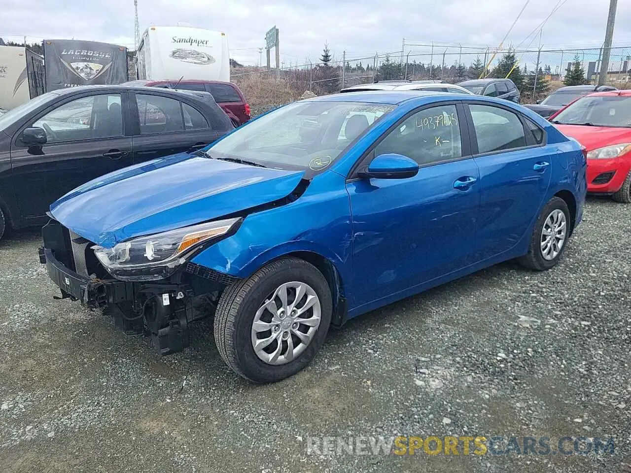 1 Photograph of a damaged car 3KPF24AD4ME399411 KIA FORTE 2021