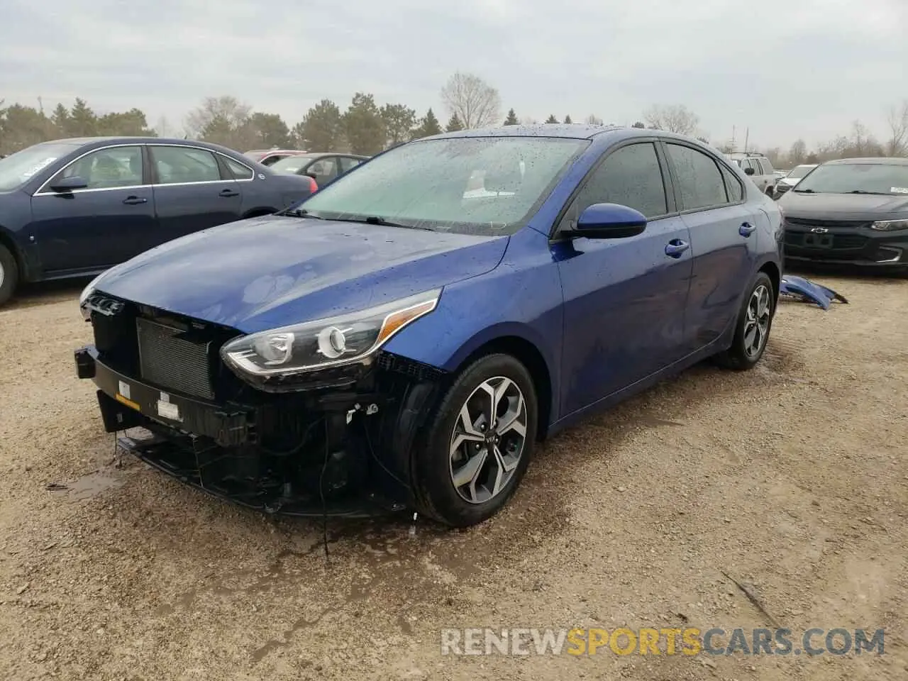 1 Photograph of a damaged car 3KPF24AD5ME264339 KIA FORTE 2021