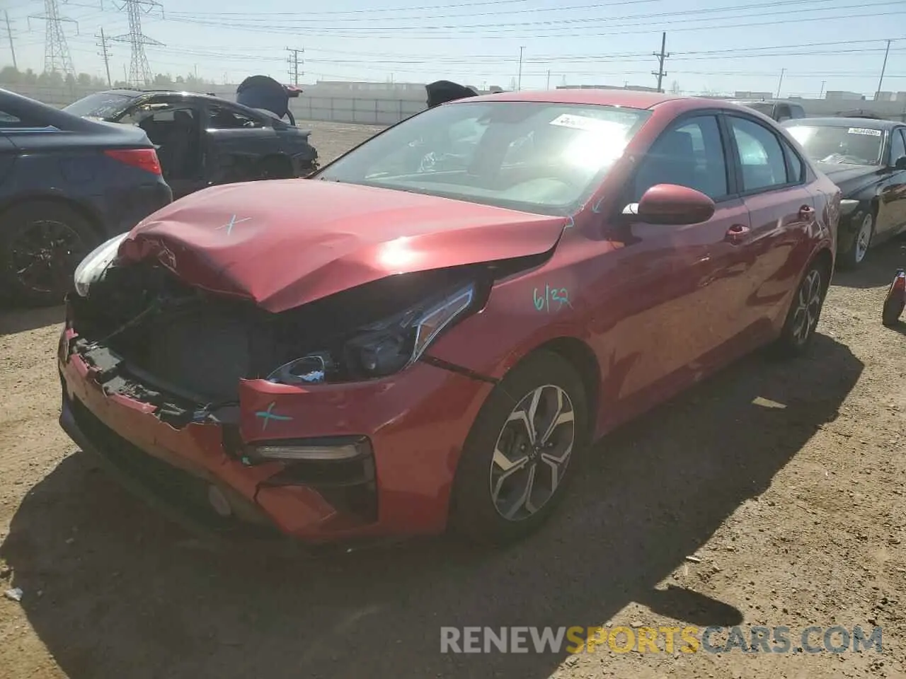 1 Photograph of a damaged car 3KPF24AD5ME276801 KIA FORTE 2021