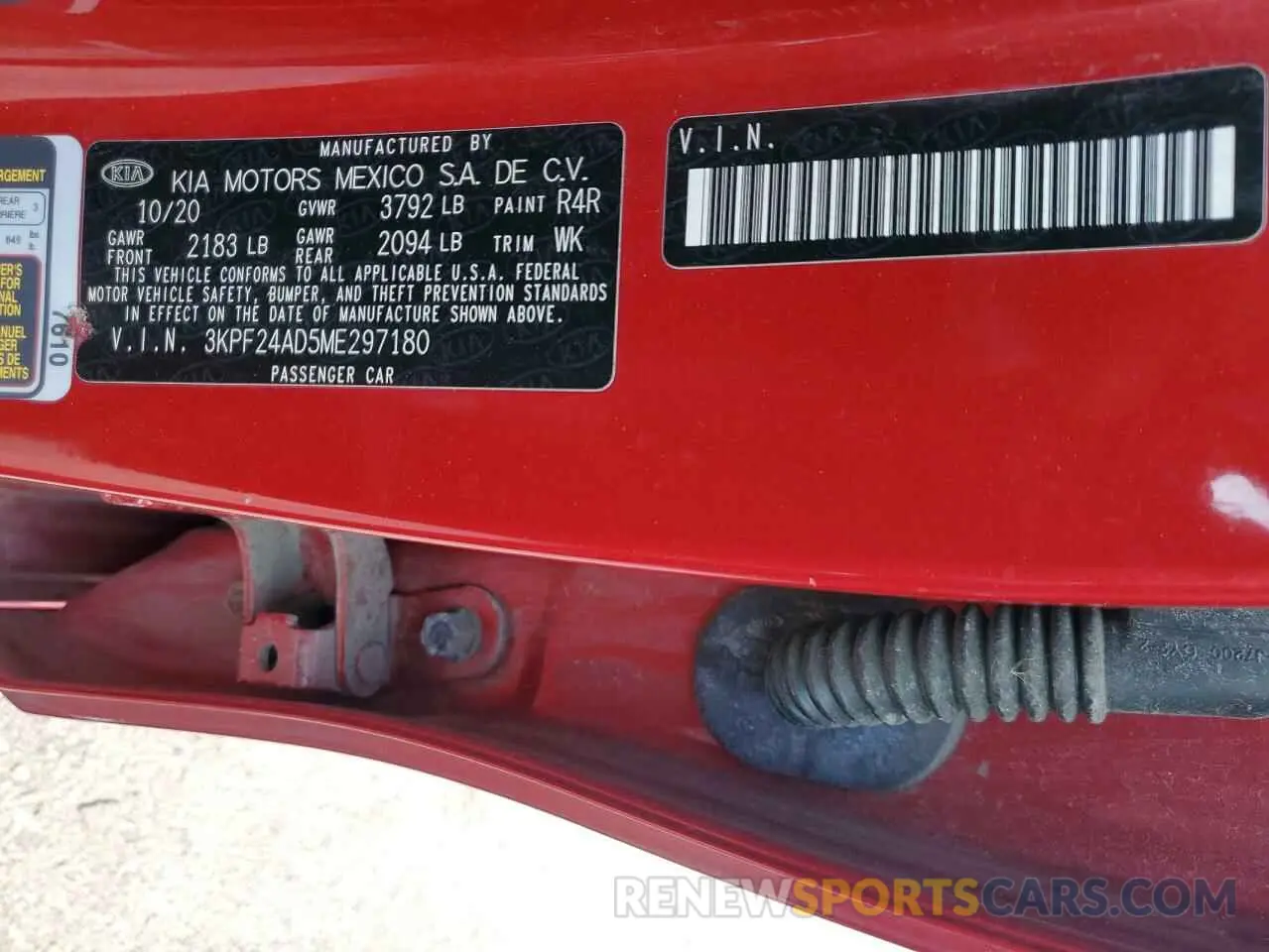 12 Photograph of a damaged car 3KPF24AD5ME297180 KIA FORTE 2021