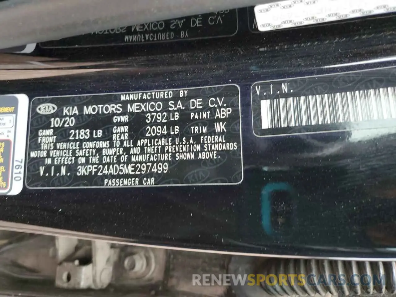 14 Photograph of a damaged car 3KPF24AD5ME297499 KIA FORTE 2021