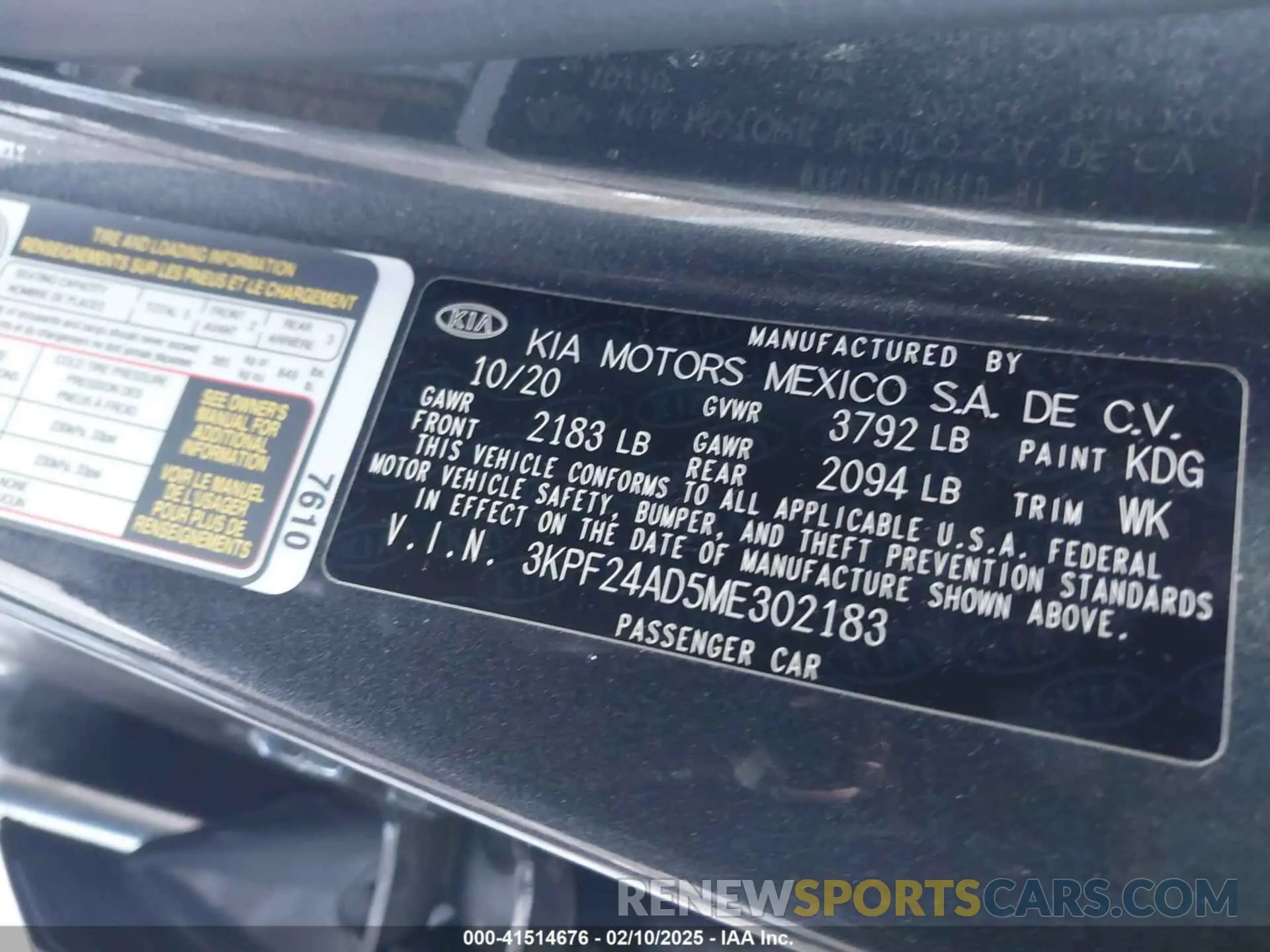 9 Photograph of a damaged car 3KPF24AD5ME302183 KIA FORTE 2021