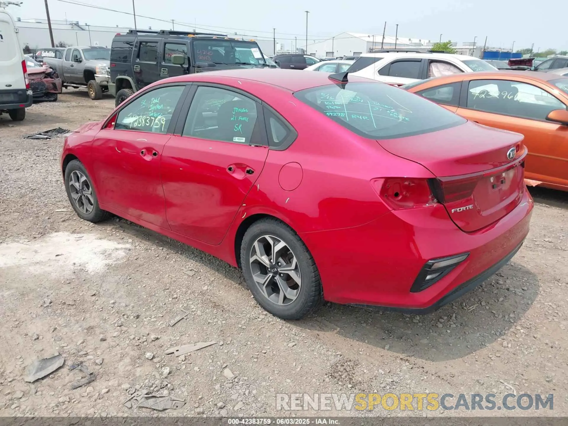3 Photograph of a damaged car 3KPF24AD5ME303978 KIA FORTE 2021
