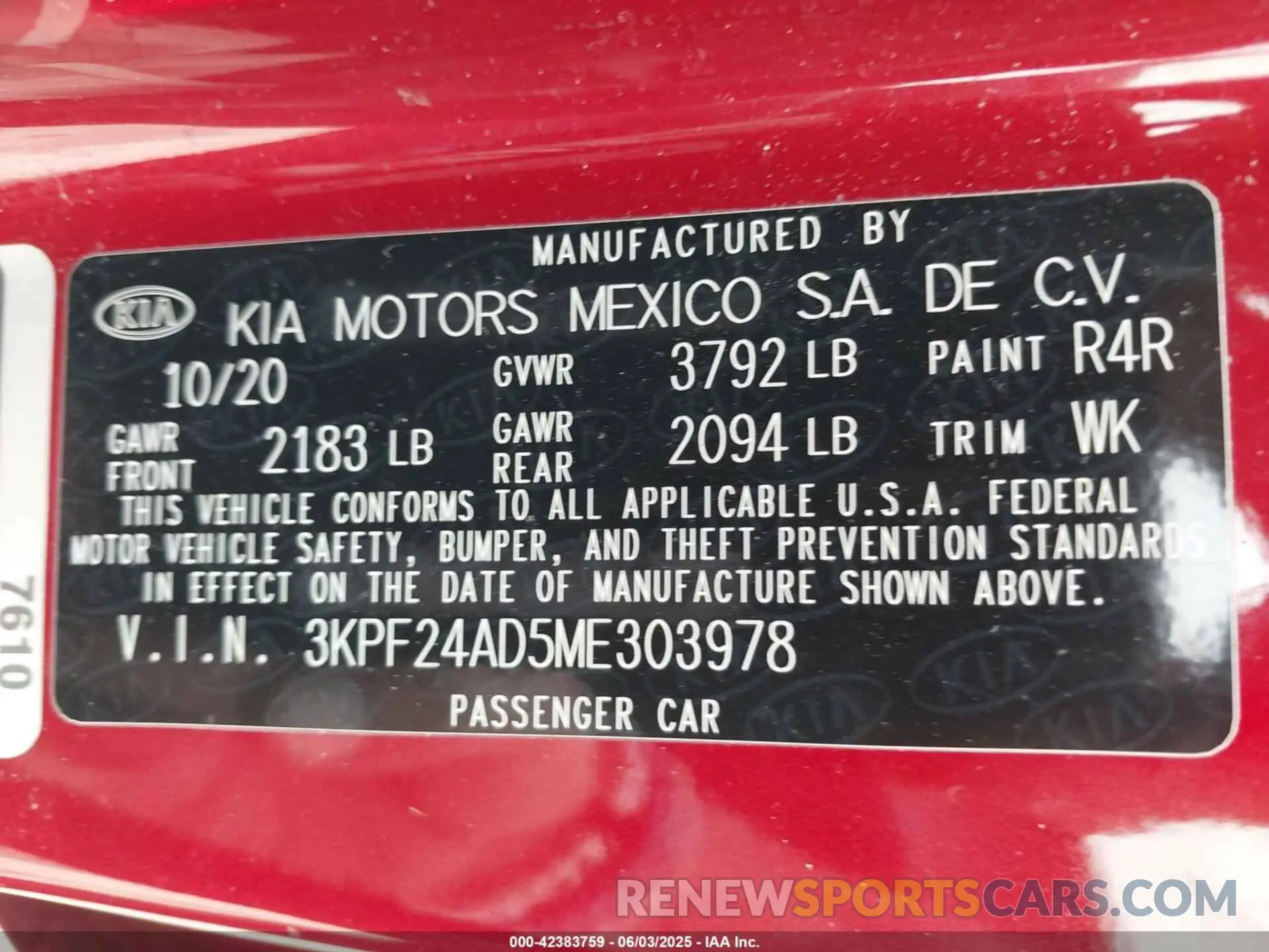 9 Photograph of a damaged car 3KPF24AD5ME303978 KIA FORTE 2021
