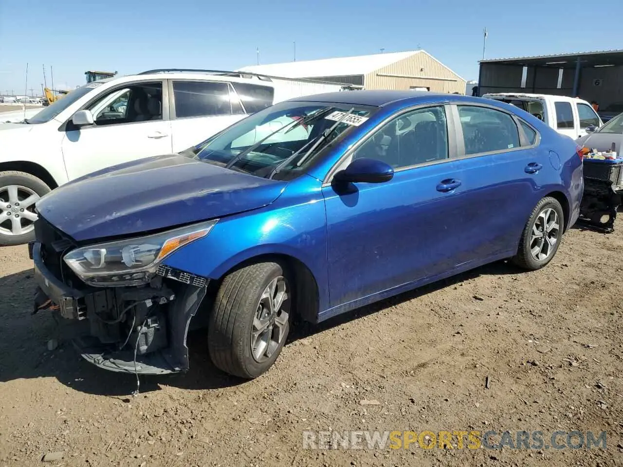 1 Photograph of a damaged car 3KPF24AD5ME335734 KIA FORTE 2021