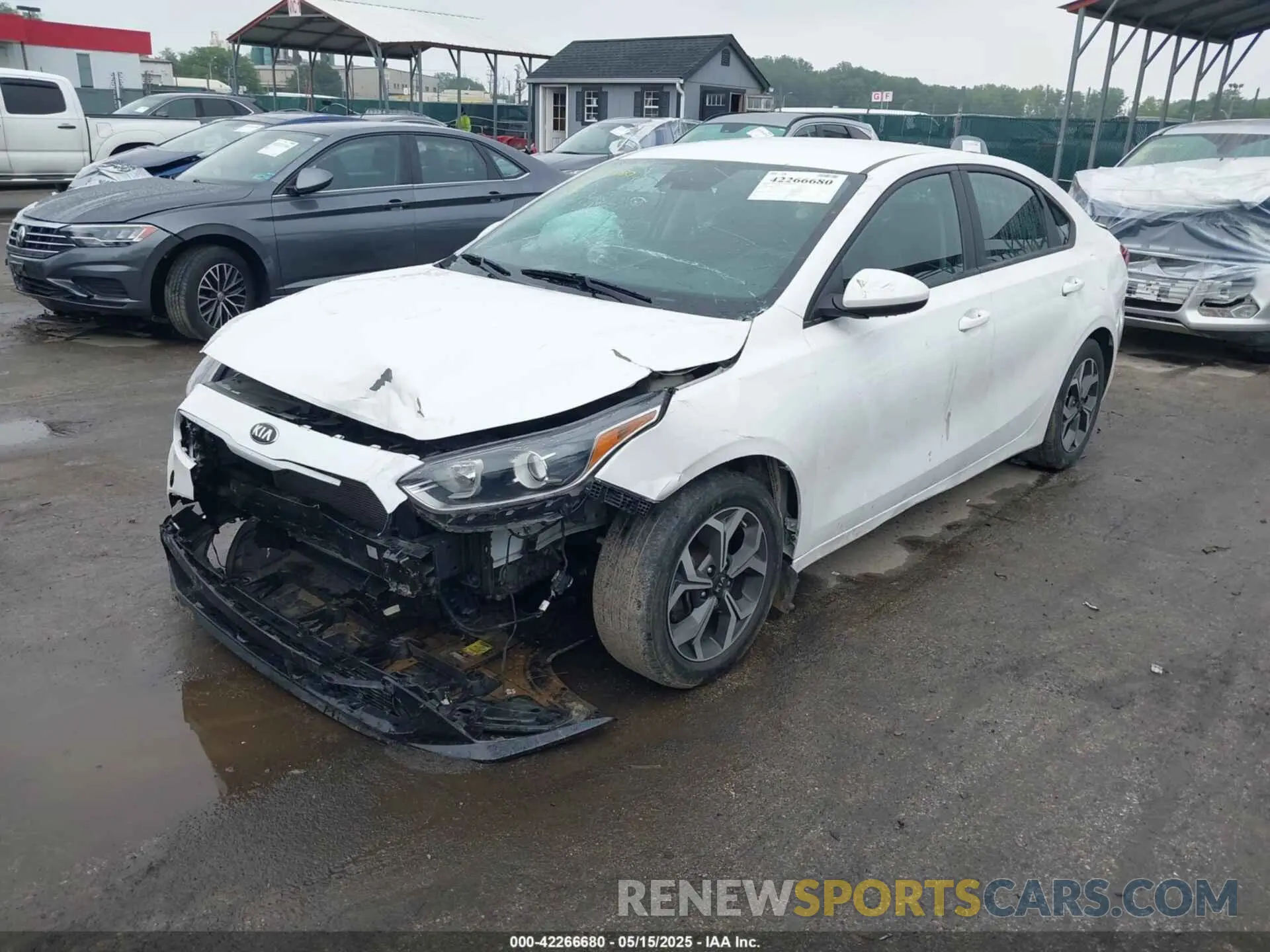 2 Photograph of a damaged car 3KPF24AD5ME405958 KIA FORTE 2021