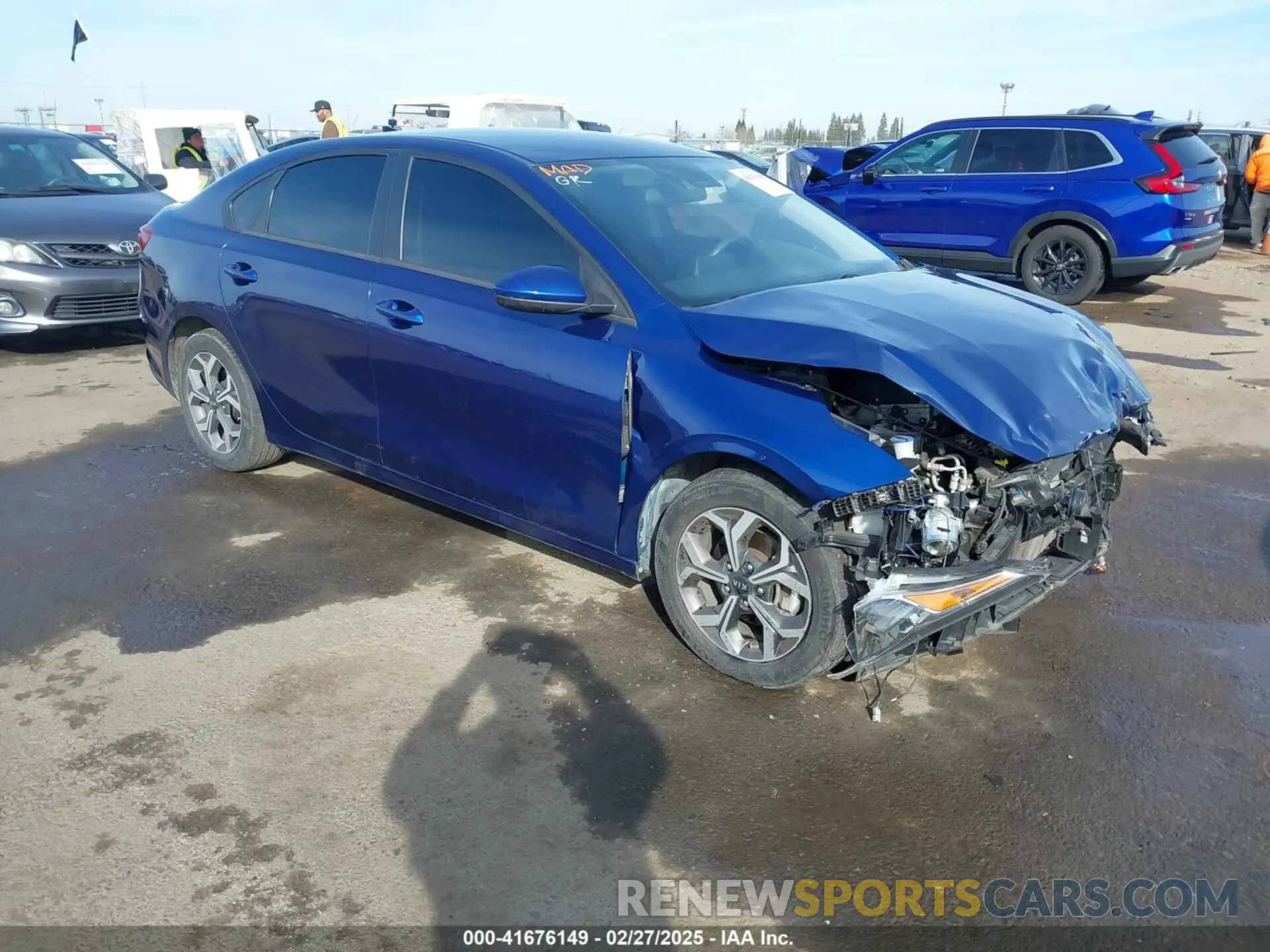 1 Photograph of a damaged car 3KPF24AD6ME290691 KIA FORTE 2021