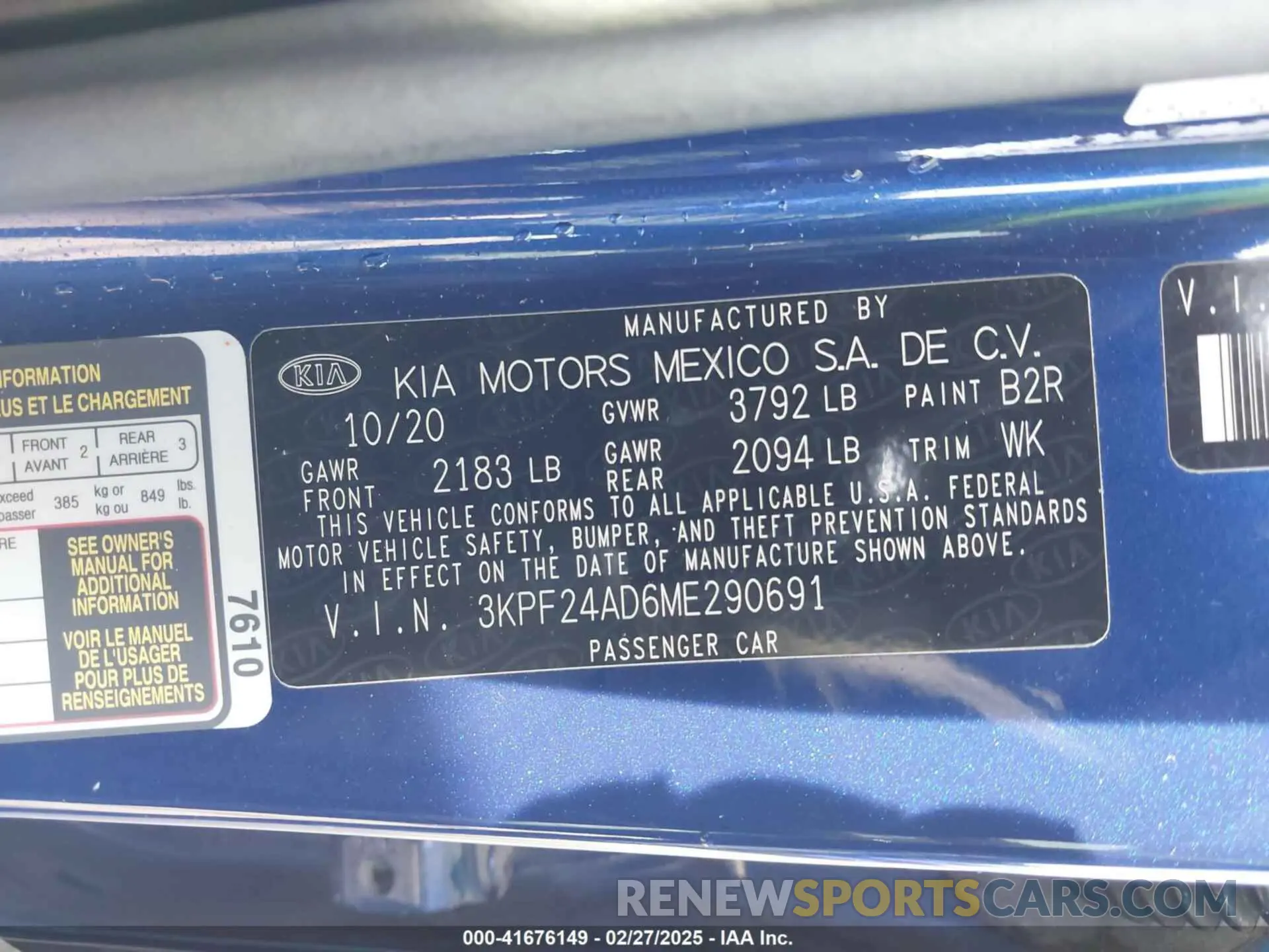 9 Photograph of a damaged car 3KPF24AD6ME290691 KIA FORTE 2021