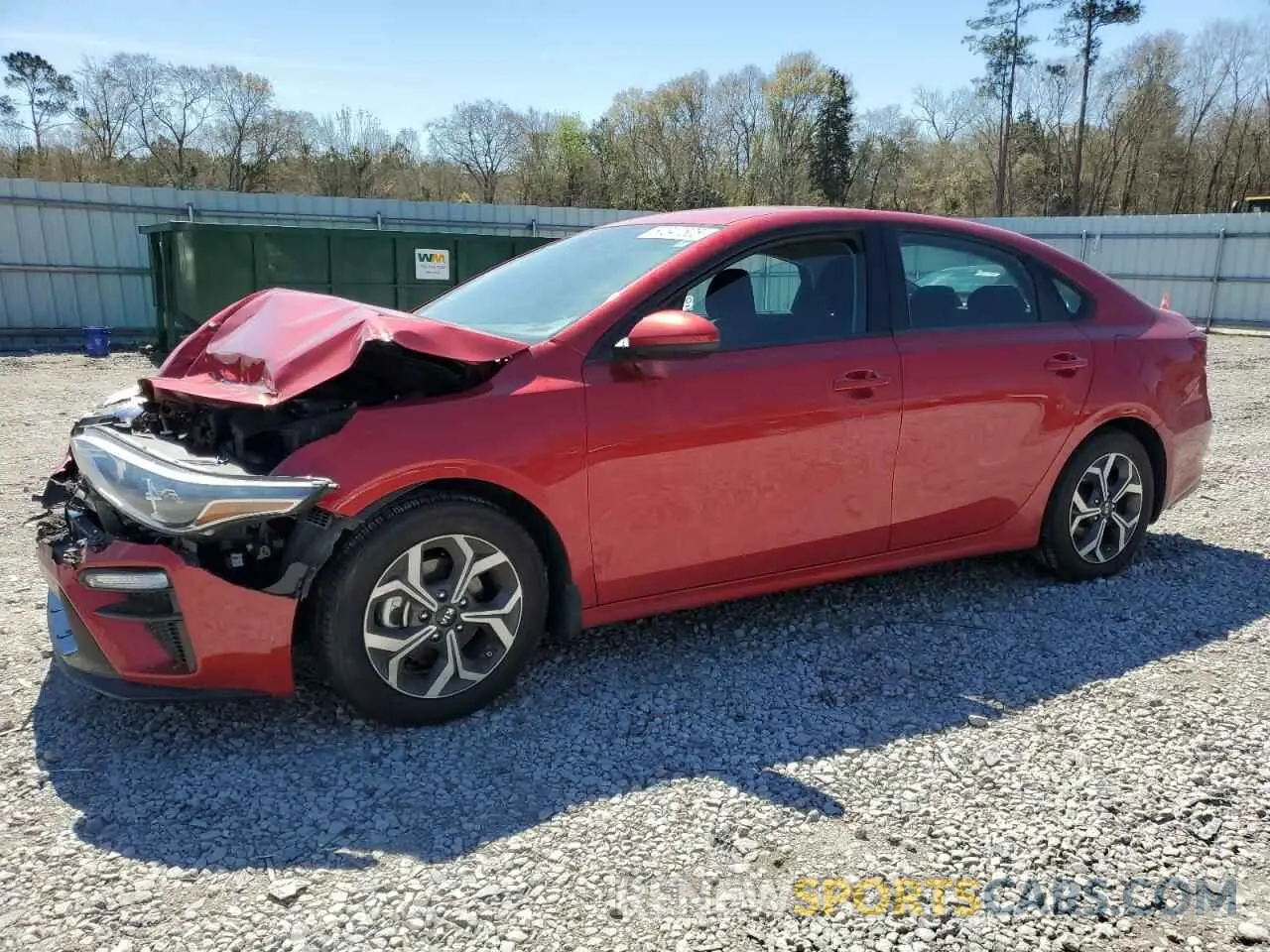 1 Photograph of a damaged car 3KPF24AD6ME346256 KIA FORTE 2021