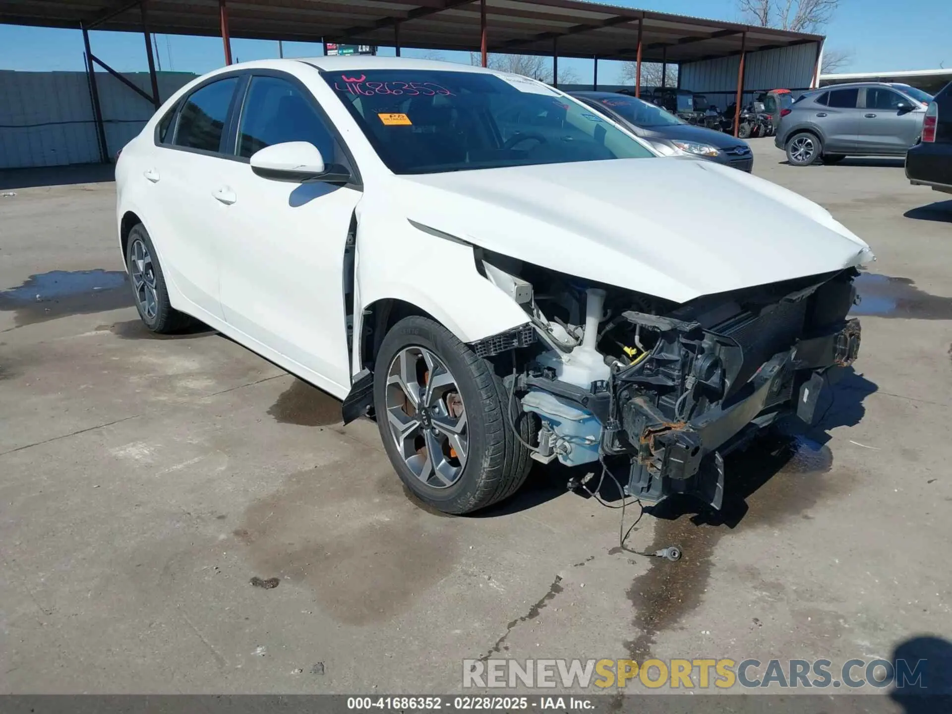 1 Photograph of a damaged car 3KPF24AD7ME267985 KIA FORTE 2021