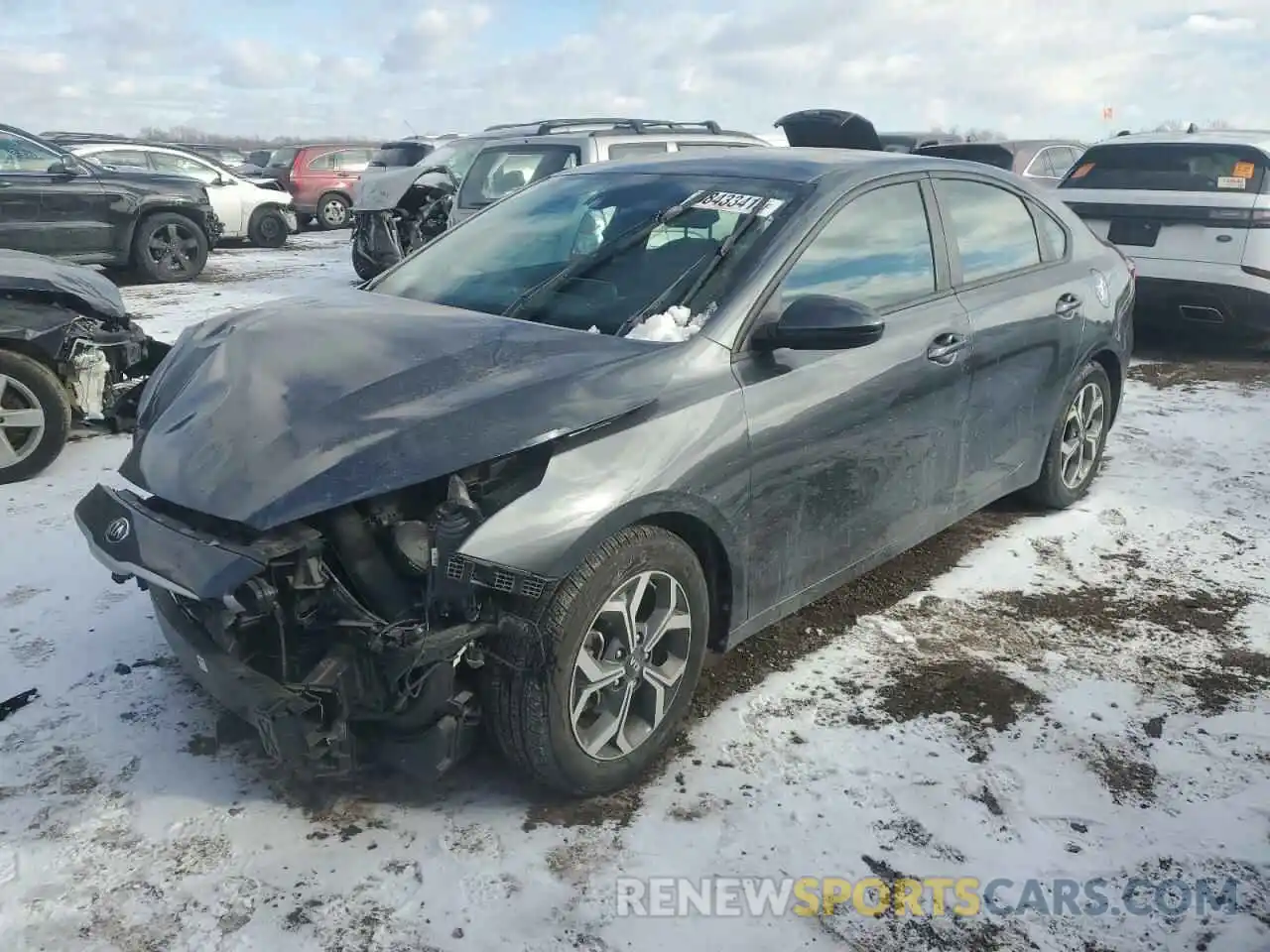 1 Photograph of a damaged car 3KPF24AD7ME291705 KIA FORTE 2021