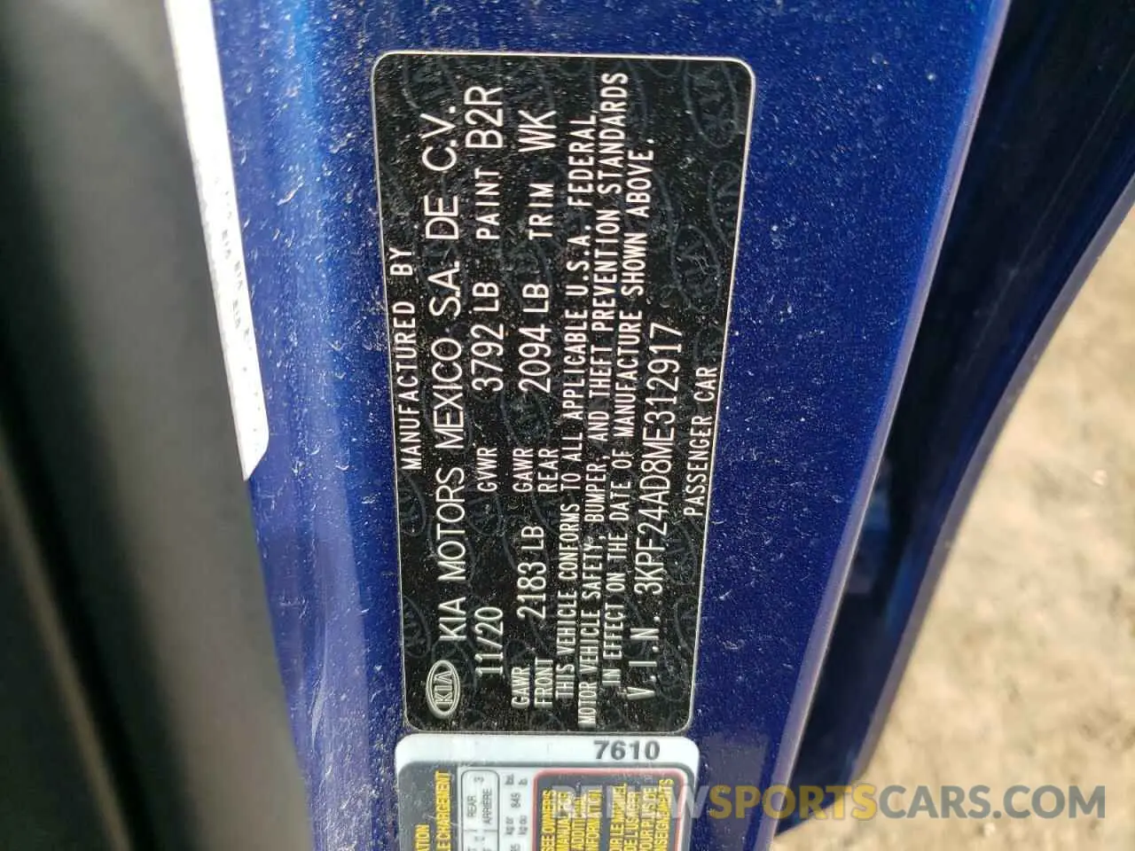 14 Photograph of a damaged car 3KPF24AD8ME312917 KIA FORTE 2021