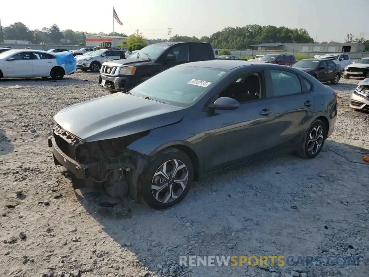 1 Photograph of a damaged car 3KPF24AD8ME332679 KIA FORTE 2021