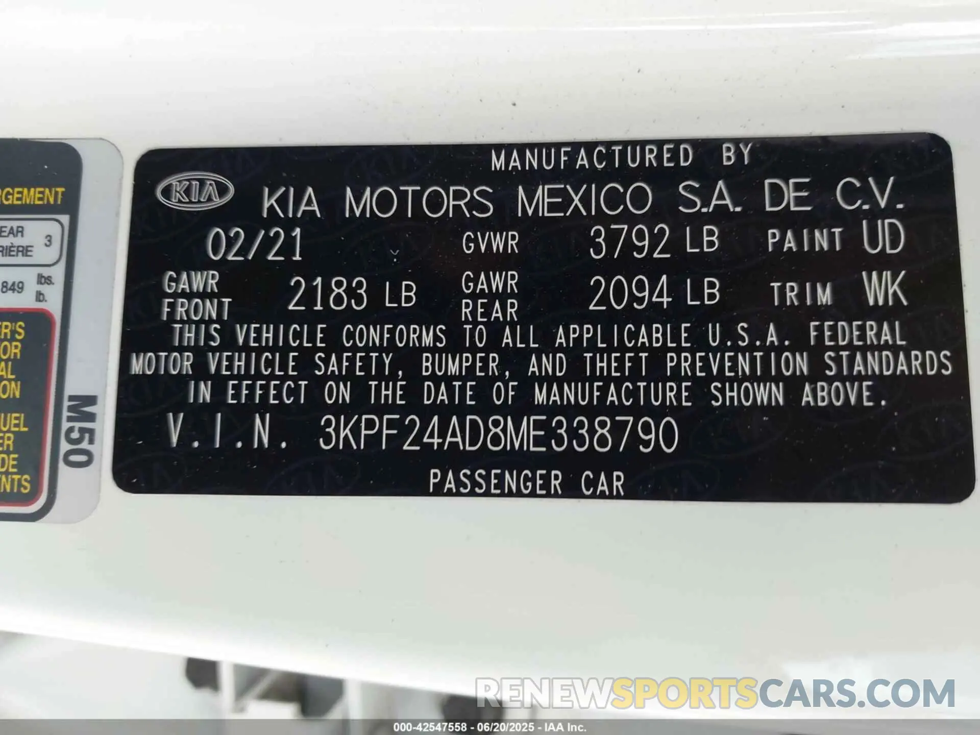 9 Photograph of a damaged car 3KPF24AD8ME338790 KIA FORTE 2021