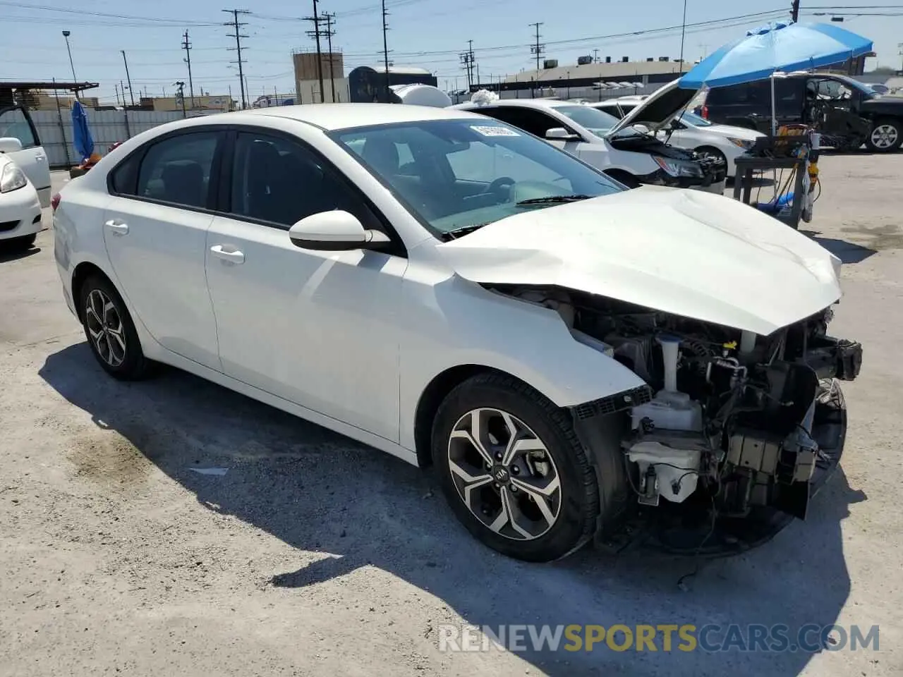 4 Photograph of a damaged car 3KPF24AD8ME364712 KIA FORTE 2021