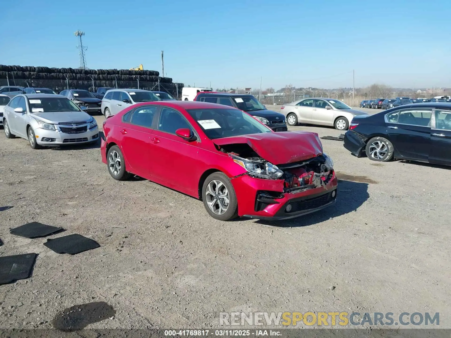 1 Photograph of a damaged car 3KPF24AD8ME384474 KIA FORTE 2021