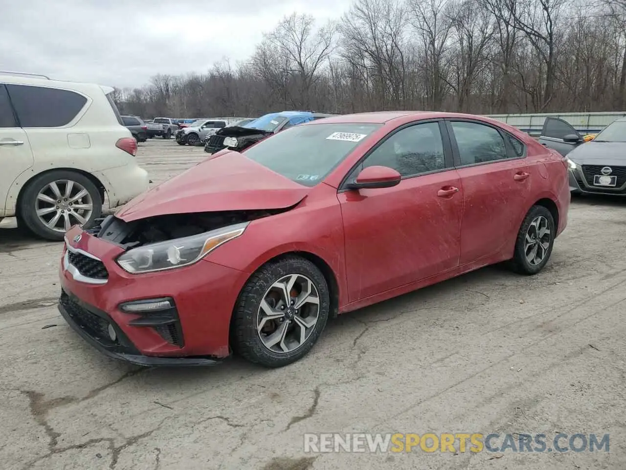 1 Photograph of a damaged car 3KPF24AD8ME411544 KIA FORTE 2021