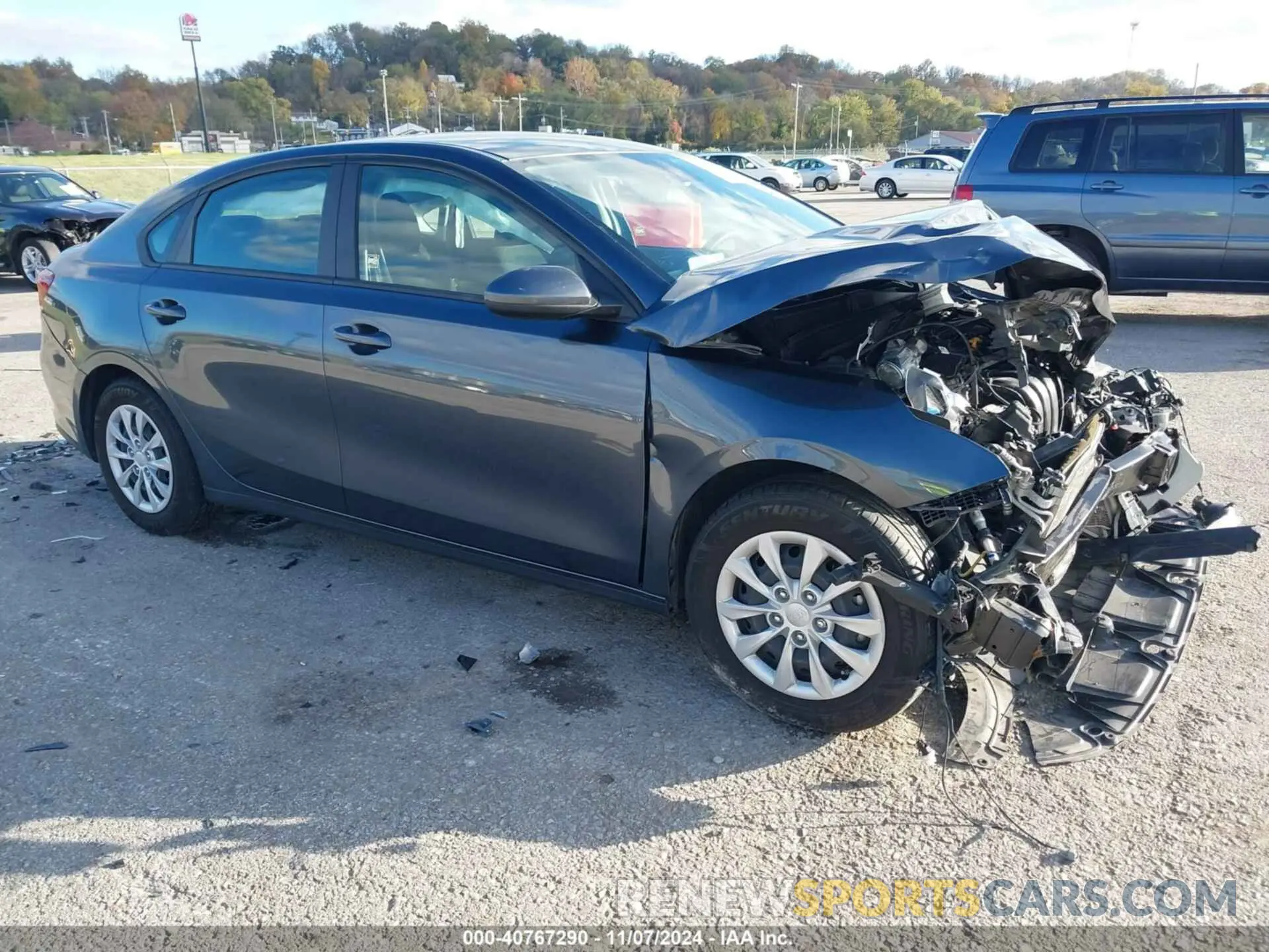 1 Photograph of a damaged car 3KPF24AD9ME301716 KIA FORTE 2021