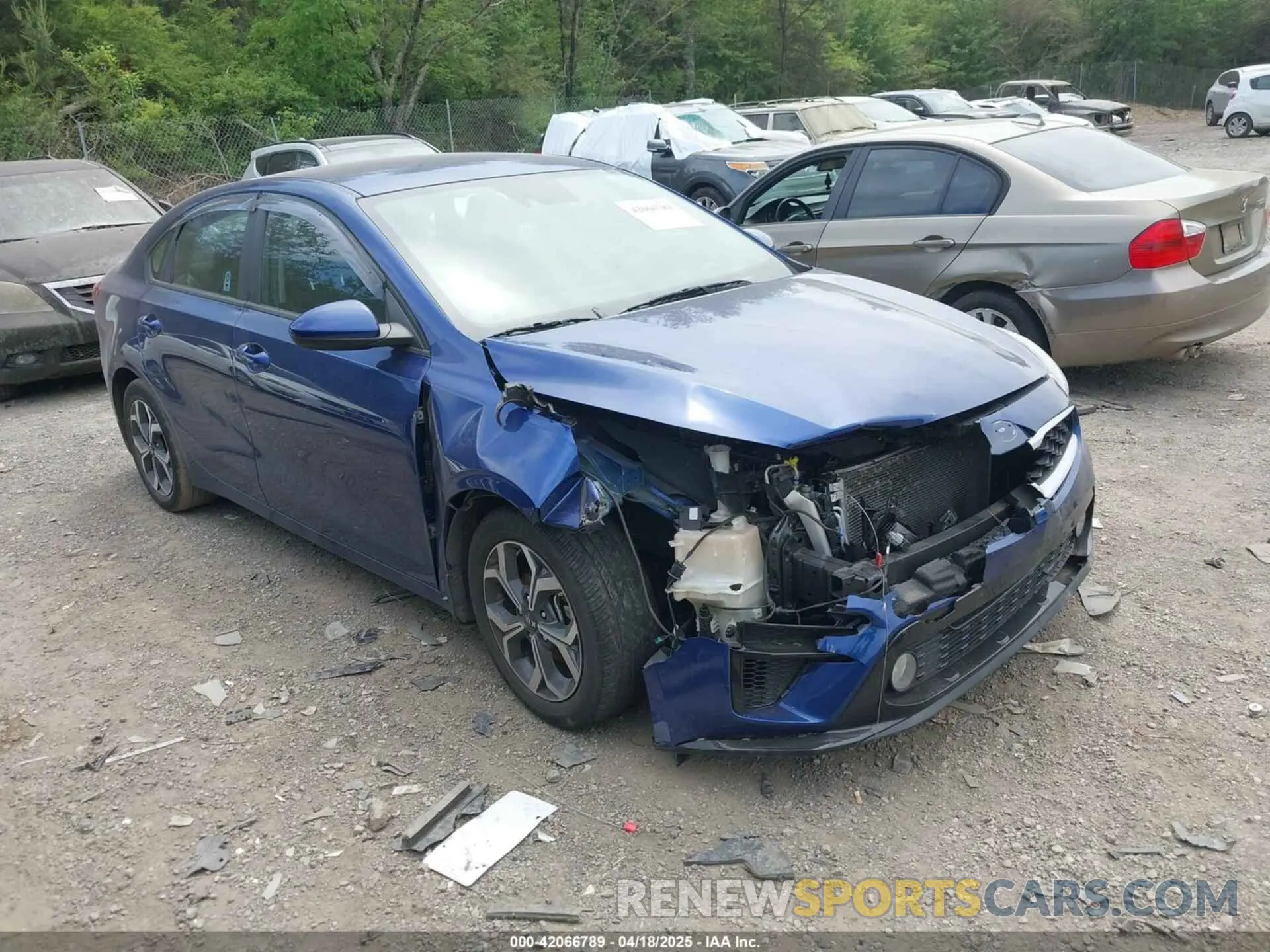 1 Photograph of a damaged car 3KPF24AD9ME320220 KIA FORTE 2021