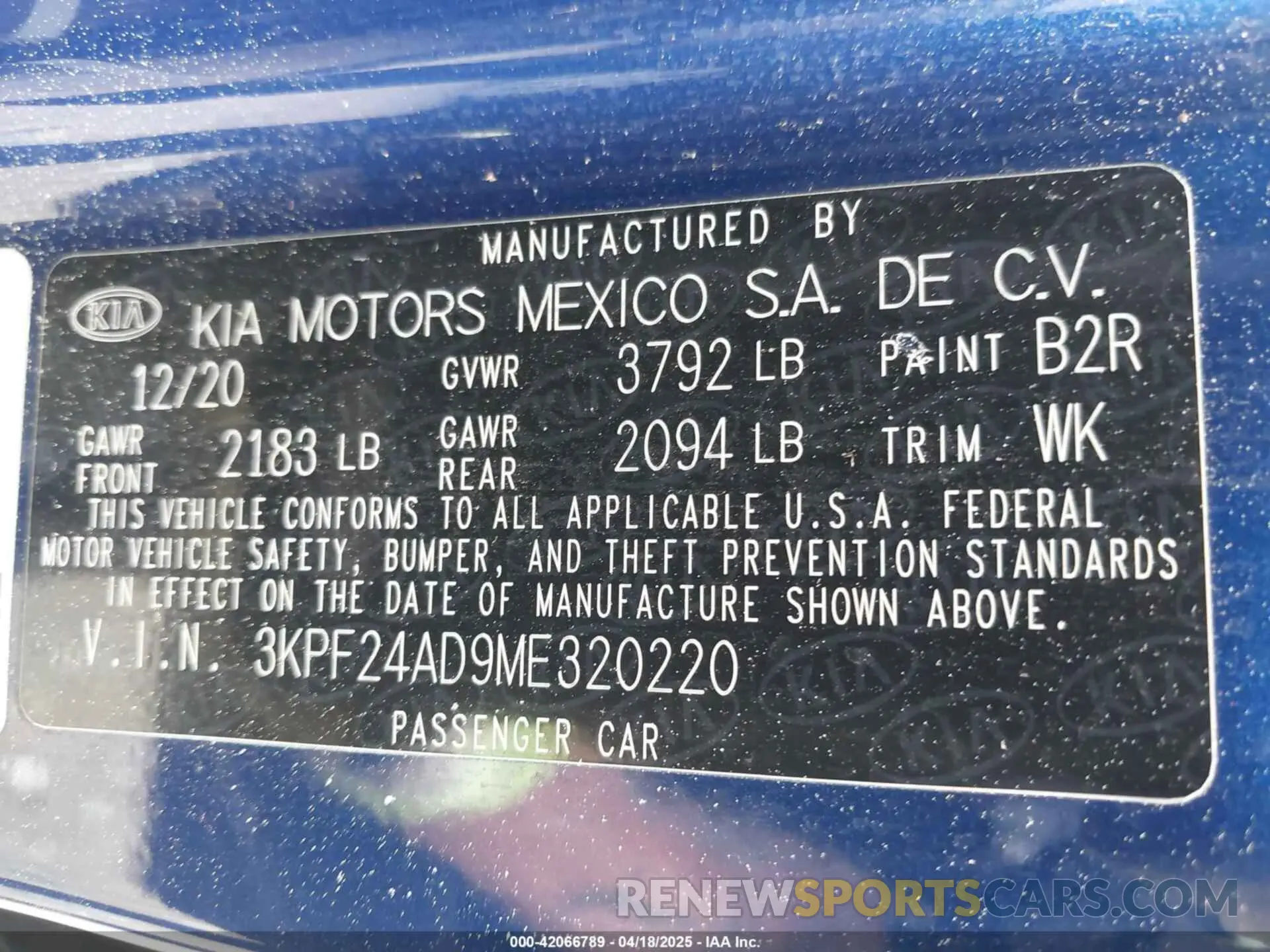 9 Photograph of a damaged car 3KPF24AD9ME320220 KIA FORTE 2021