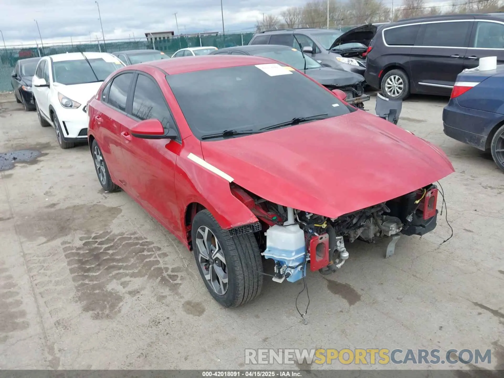 1 Photograph of a damaged car 3KPF24AD9ME338197 KIA FORTE 2021