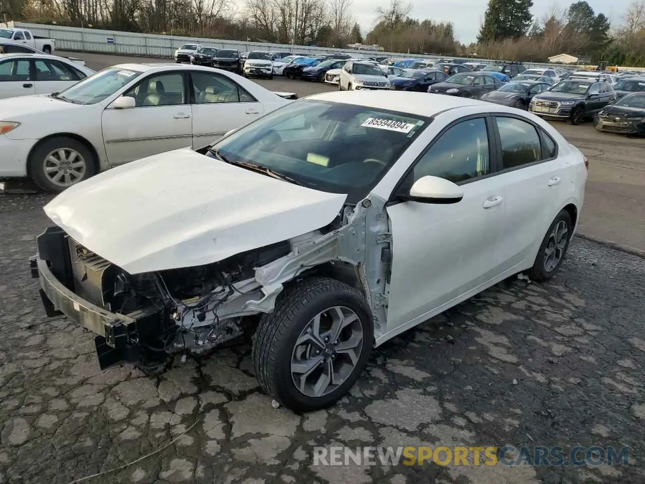 1 Photograph of a damaged car 3KPF24ADXME363142 KIA FORTE 2021