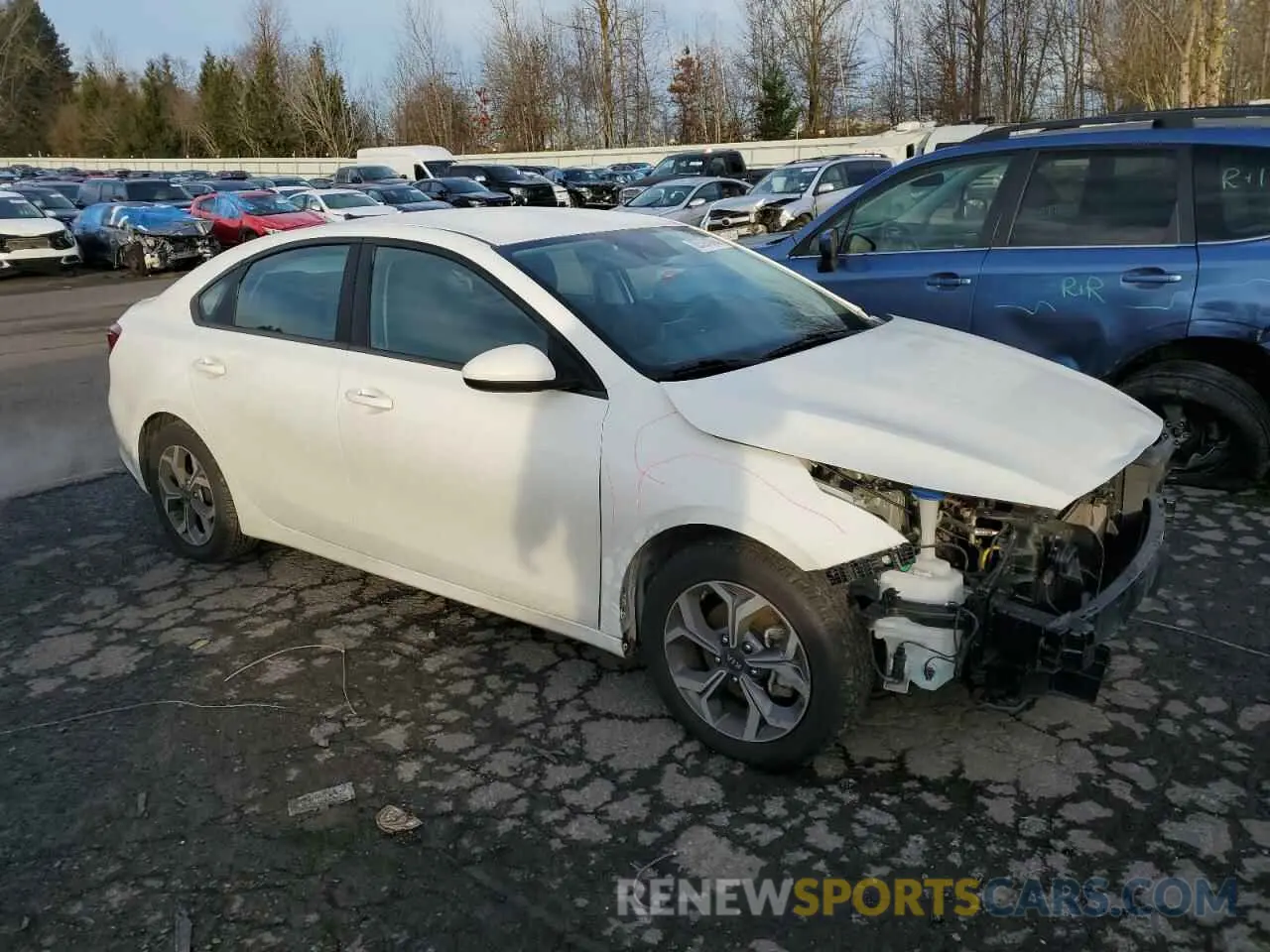 4 Photograph of a damaged car 3KPF24ADXME363142 KIA FORTE 2021