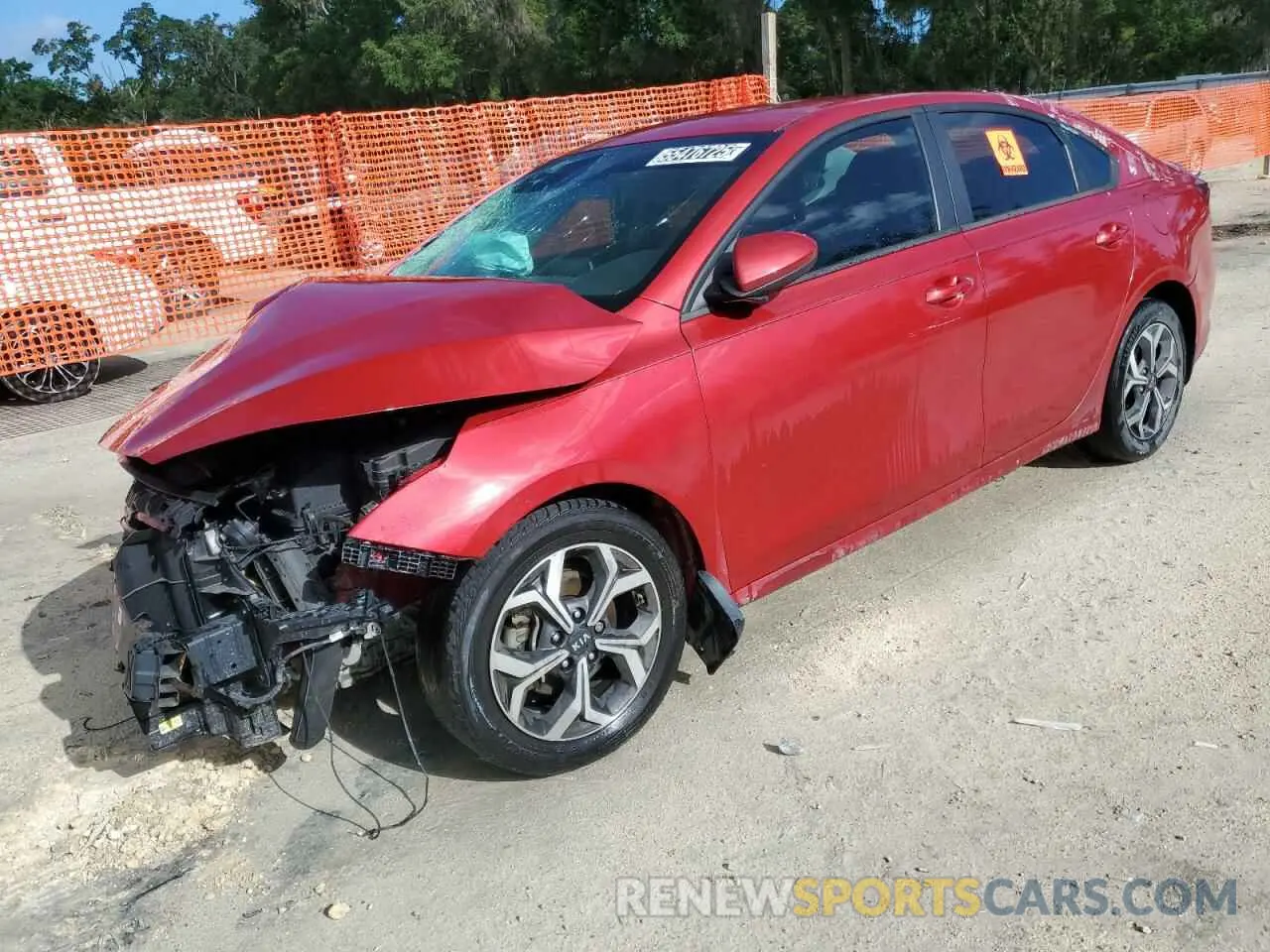 1 Photograph of a damaged car 3KPF24ADXME383794 KIA FORTE 2021