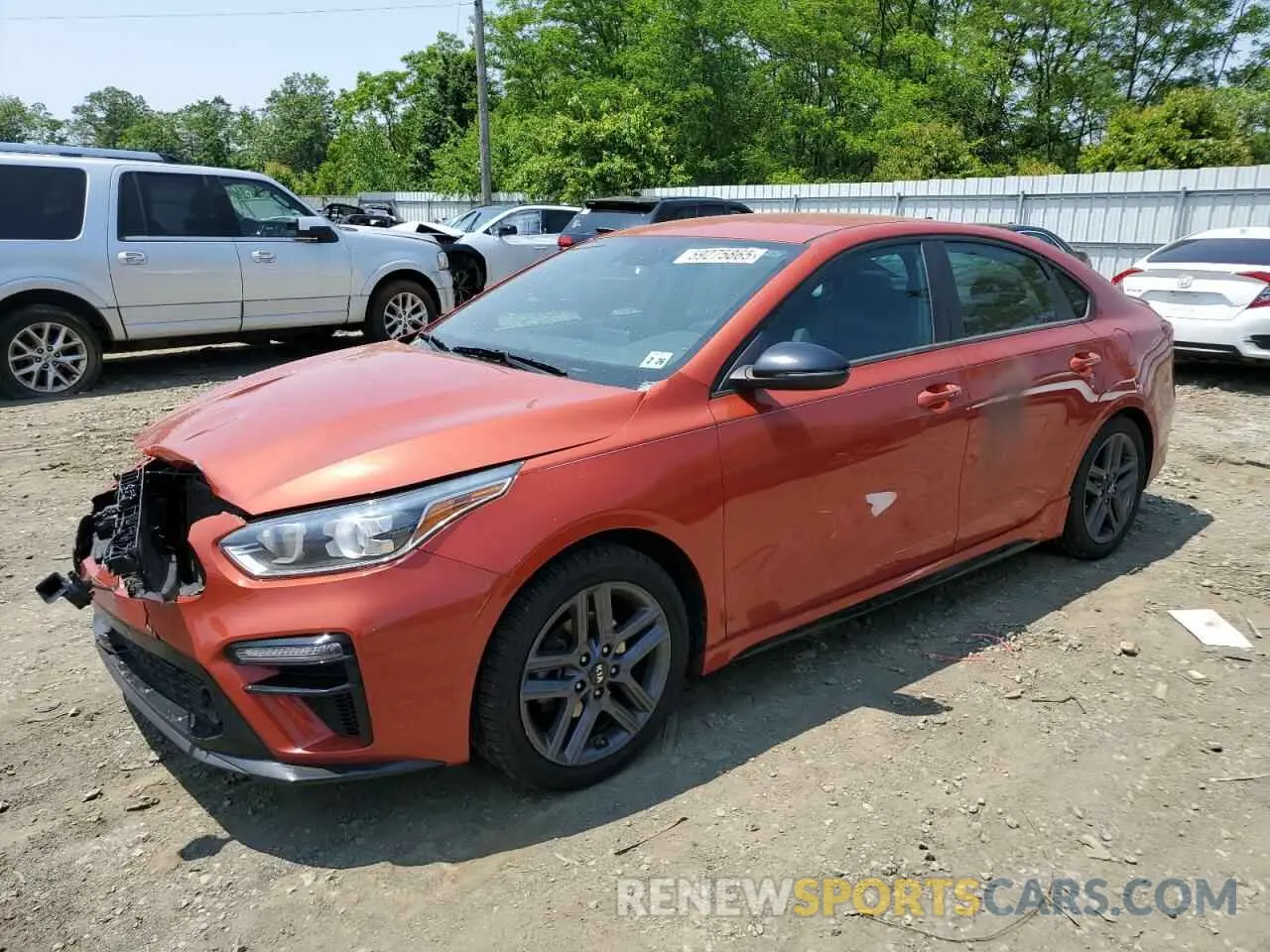 1 Photograph of a damaged car 3KPF34AD0ME280901 KIA FORTE 2021