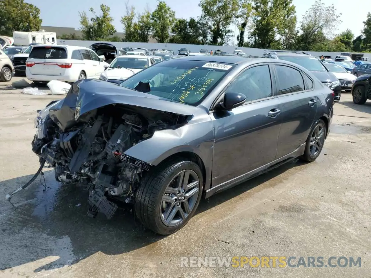 1 Photograph of a damaged car 3KPF34AD0ME357671 KIA FORTE 2021