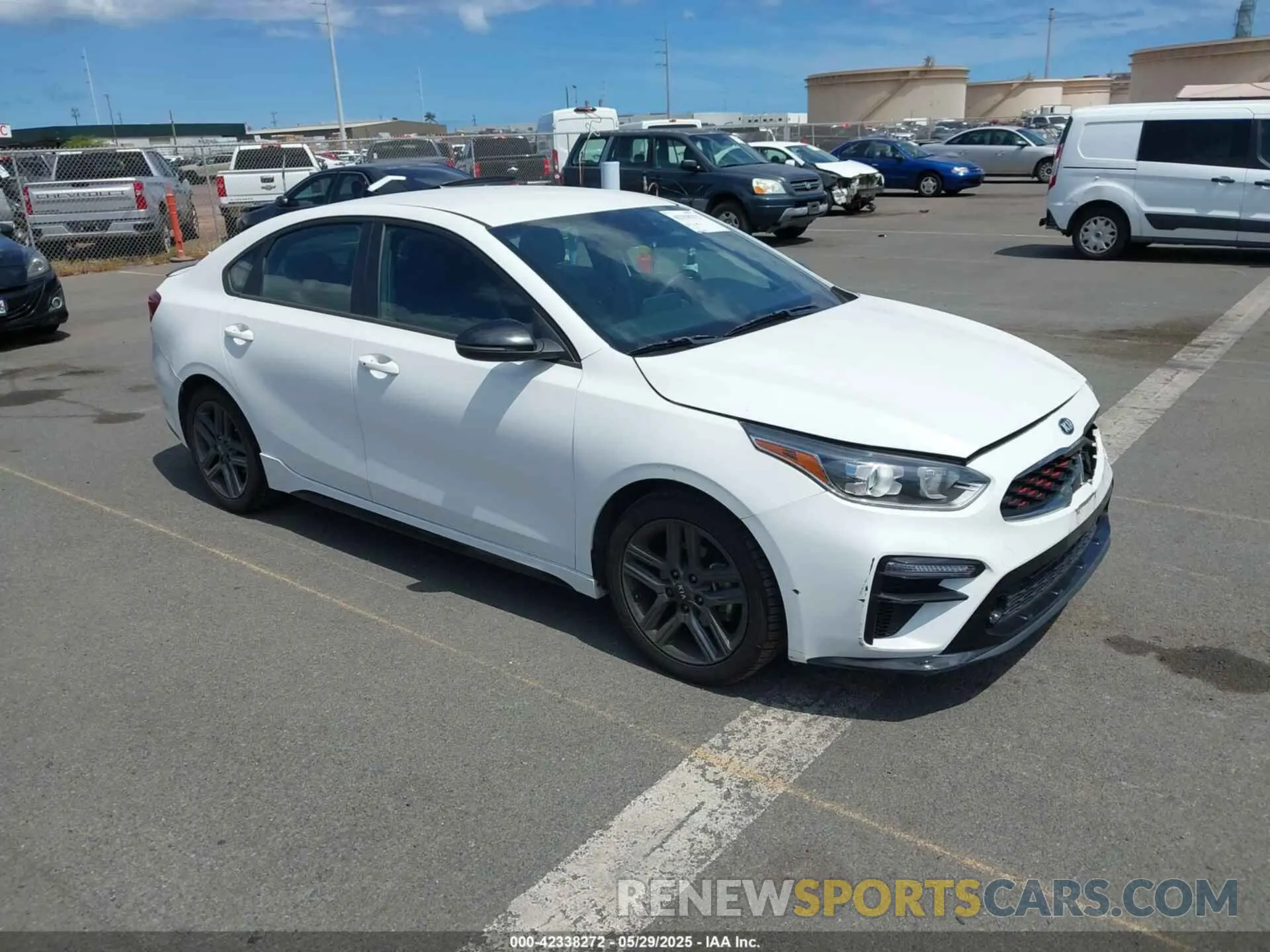 1 Photograph of a damaged car 3KPF34AD0ME393490 KIA FORTE 2021