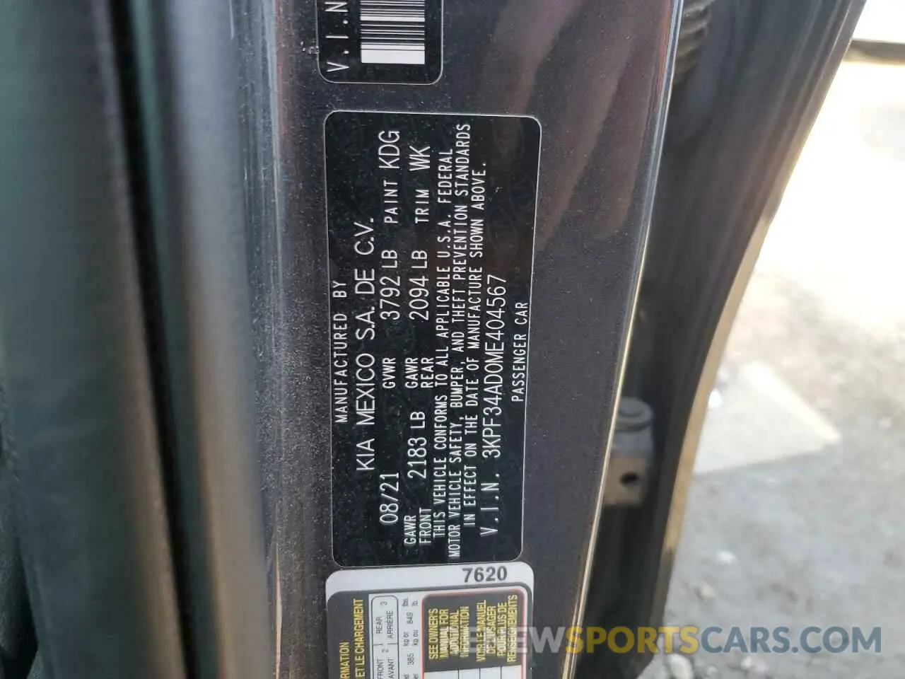 12 Photograph of a damaged car 3KPF34AD0ME404567 KIA FORTE 2021