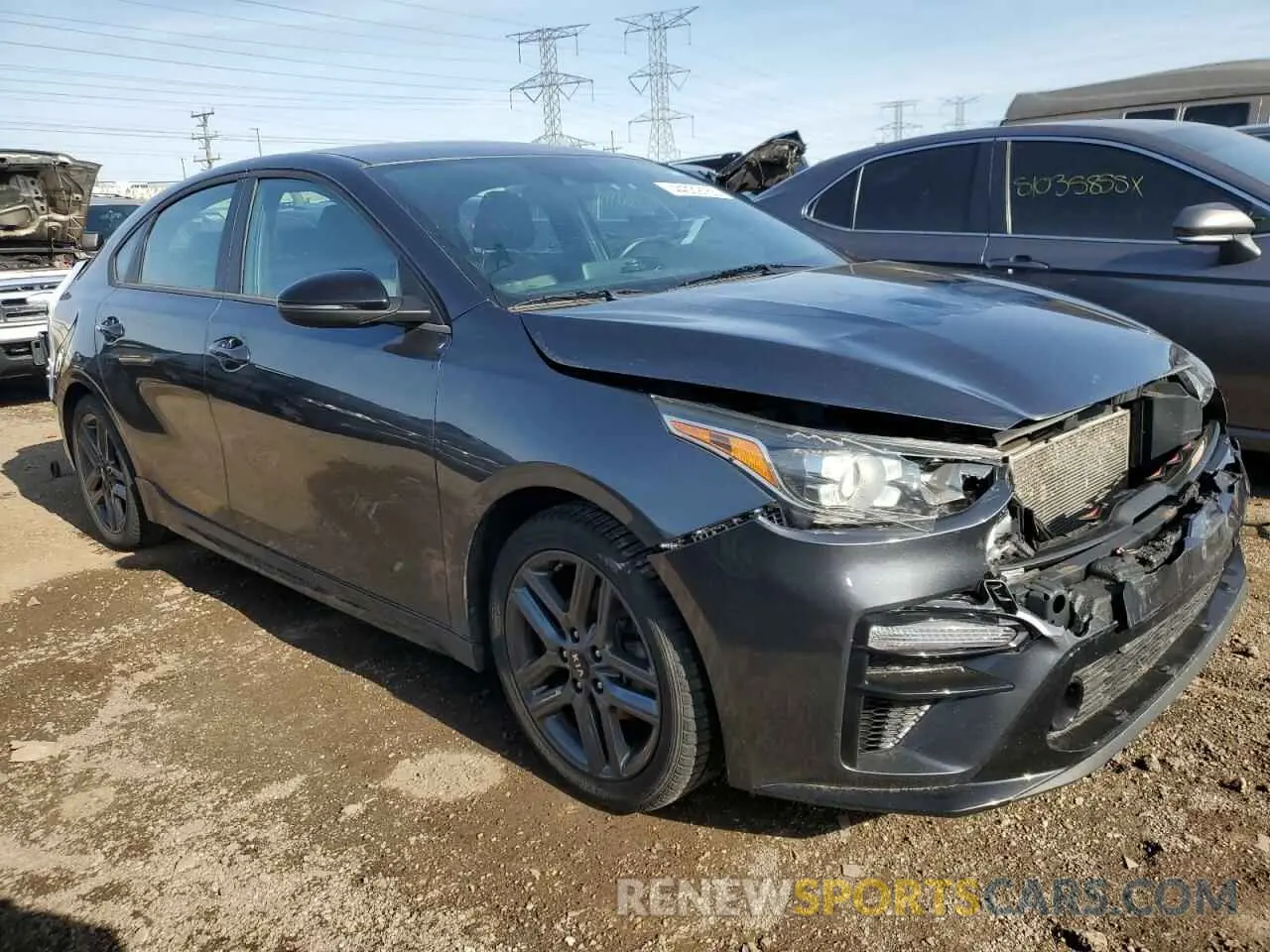 4 Photograph of a damaged car 3KPF34AD0ME404567 KIA FORTE 2021