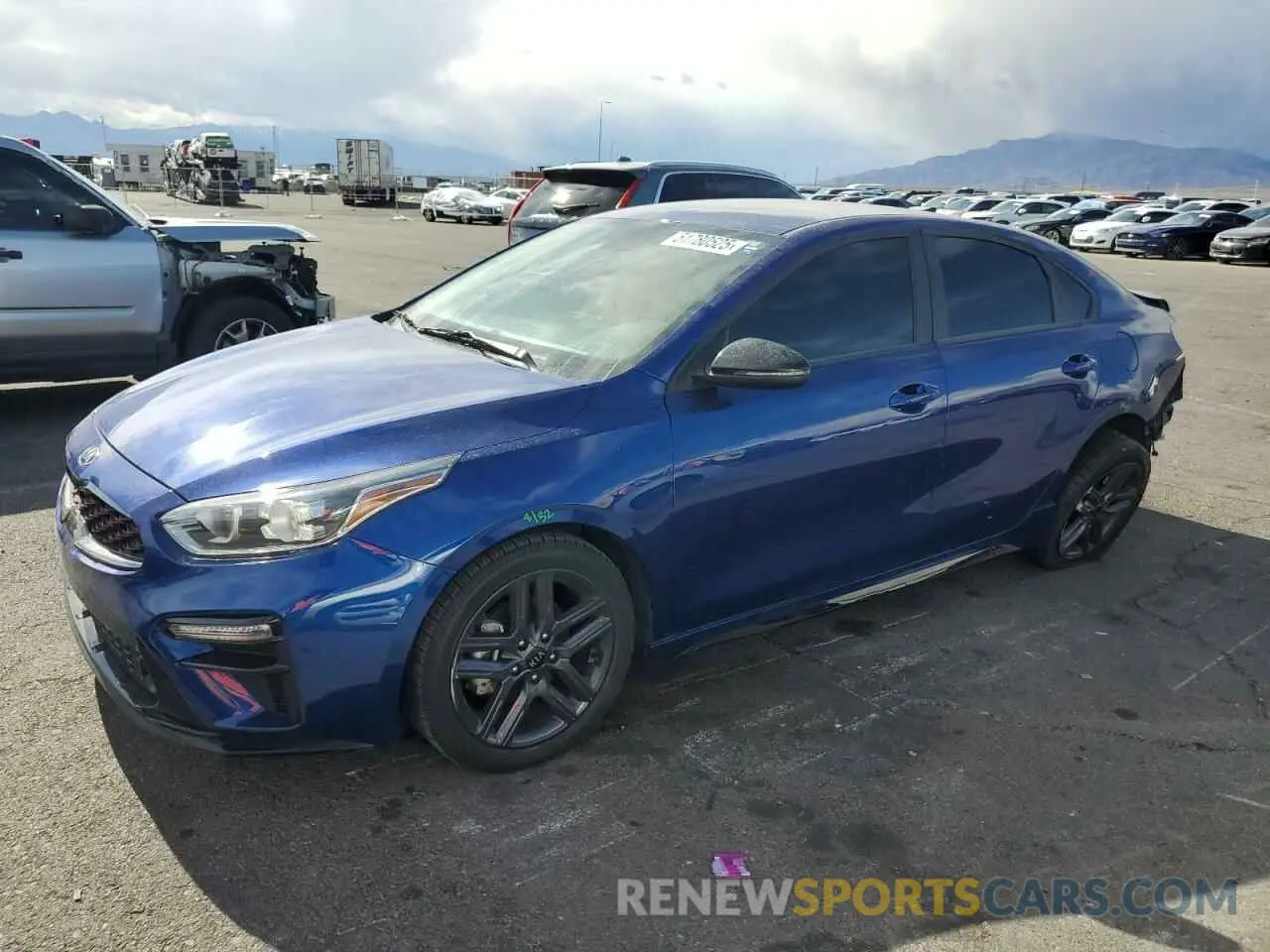 1 Photograph of a damaged car 3KPF34AD0ME419392 KIA FORTE 2021