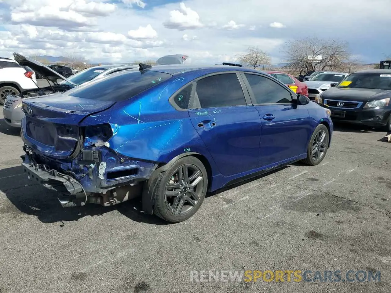 3 Photograph of a damaged car 3KPF34AD0ME419392 KIA FORTE 2021