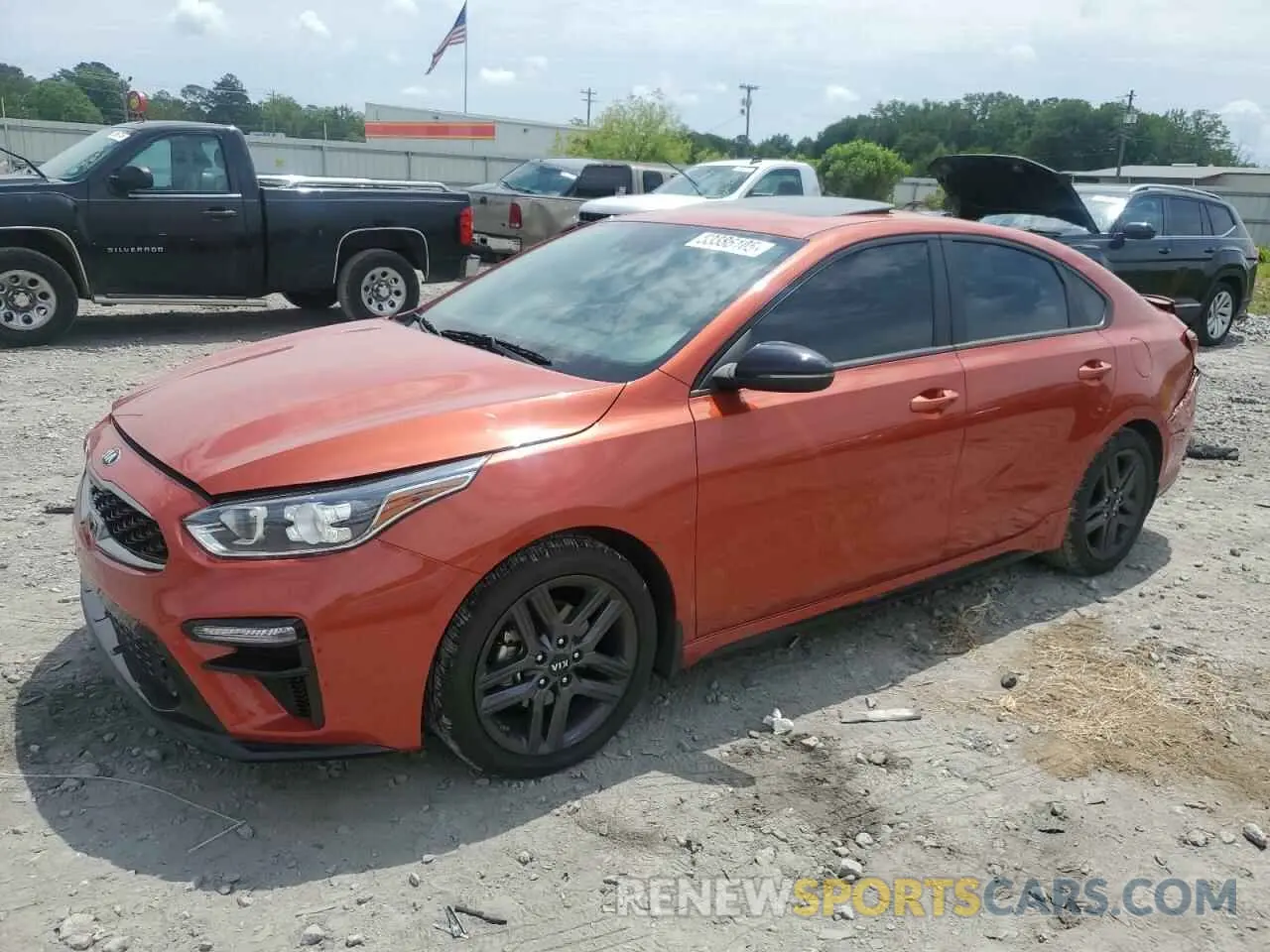 1 Photograph of a damaged car 3KPF34AD1ME402682 KIA FORTE 2021