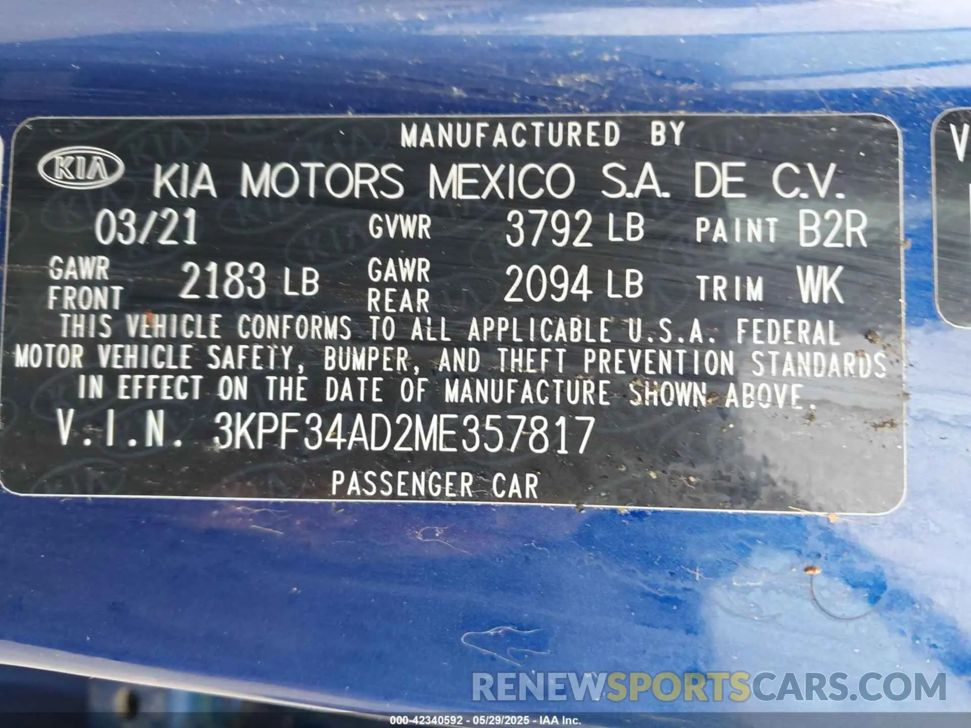 9 Photograph of a damaged car 3KPF34AD2ME357817 KIA FORTE 2021