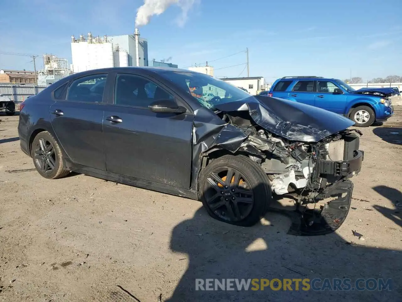 4 Photograph of a damaged car 3KPF34AD2ME369076 KIA FORTE 2021