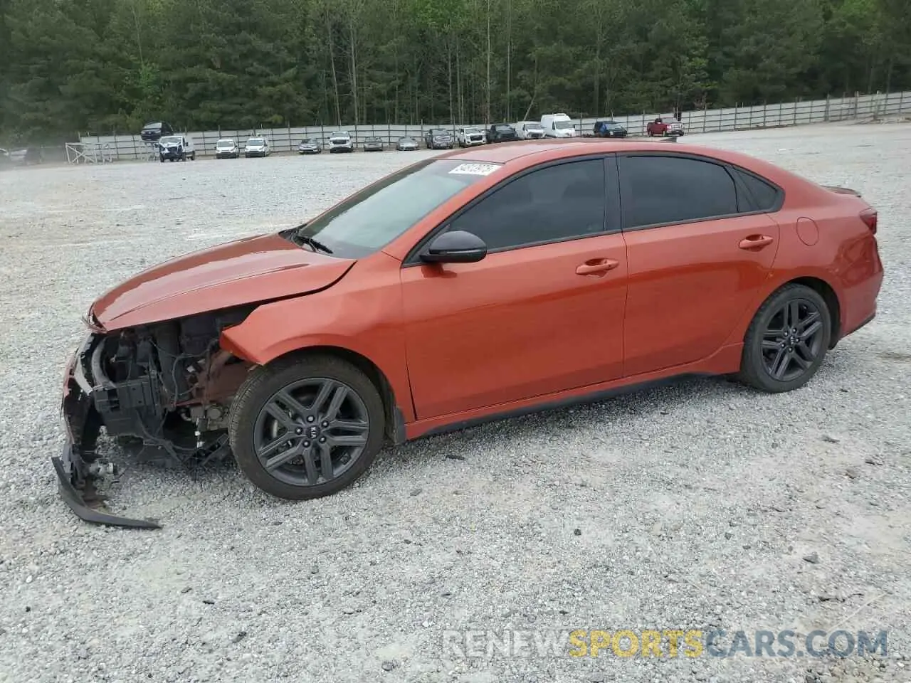 1 Photograph of a damaged car 3KPF34AD3ME292492 KIA FORTE 2021