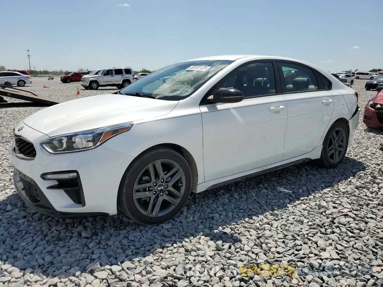 1 Photograph of a damaged car 3KPF34AD3ME353808 KIA FORTE 2021