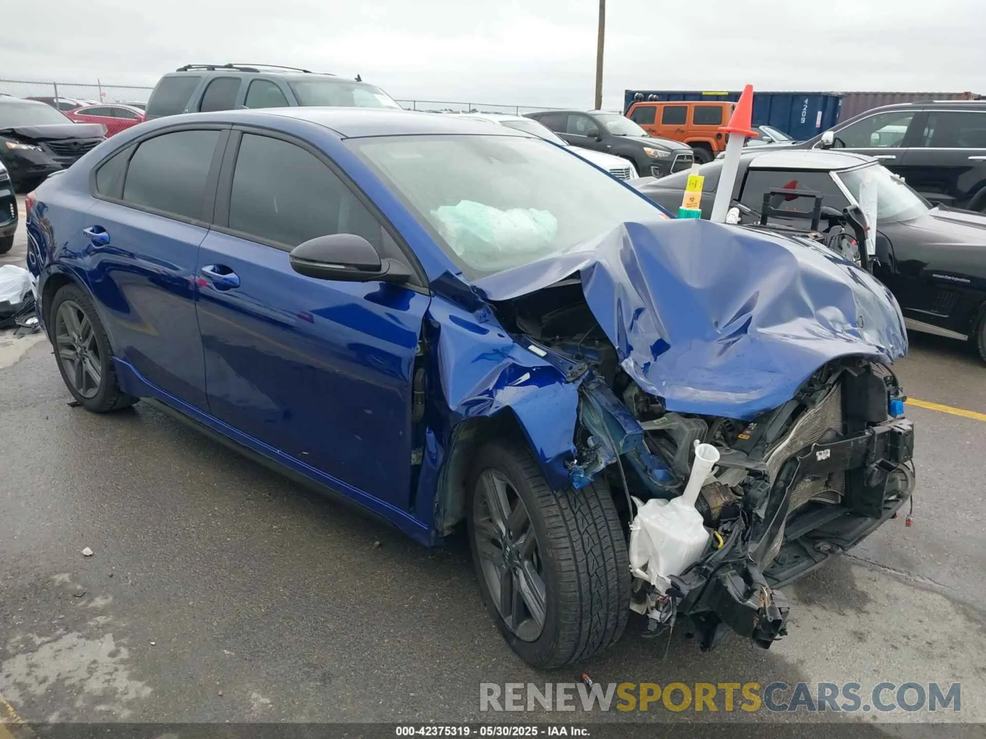 1 Photograph of a damaged car 3KPF34AD3ME403218 KIA FORTE 2021