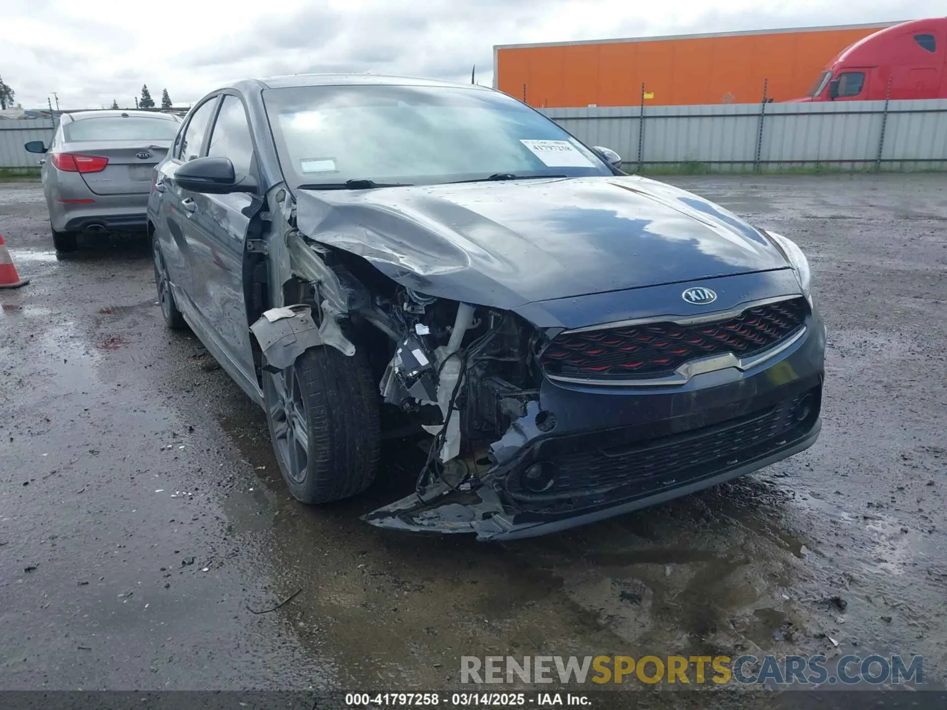 1 Photograph of a damaged car 3KPF34AD4ME268945 KIA FORTE 2021